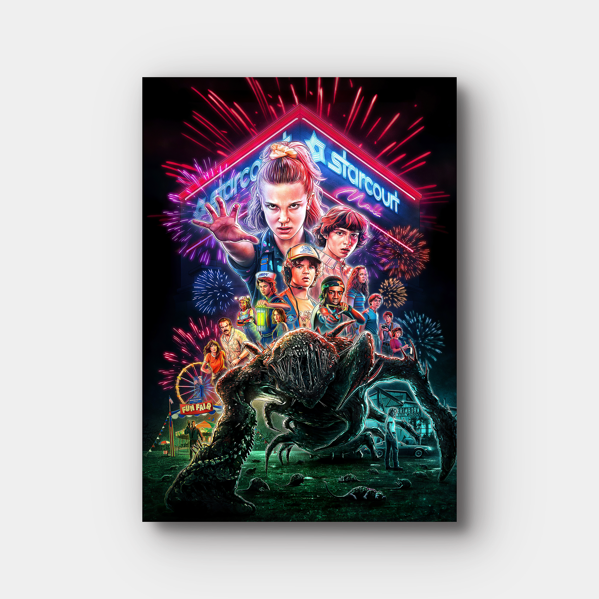 Stranger Things Cartoon Art