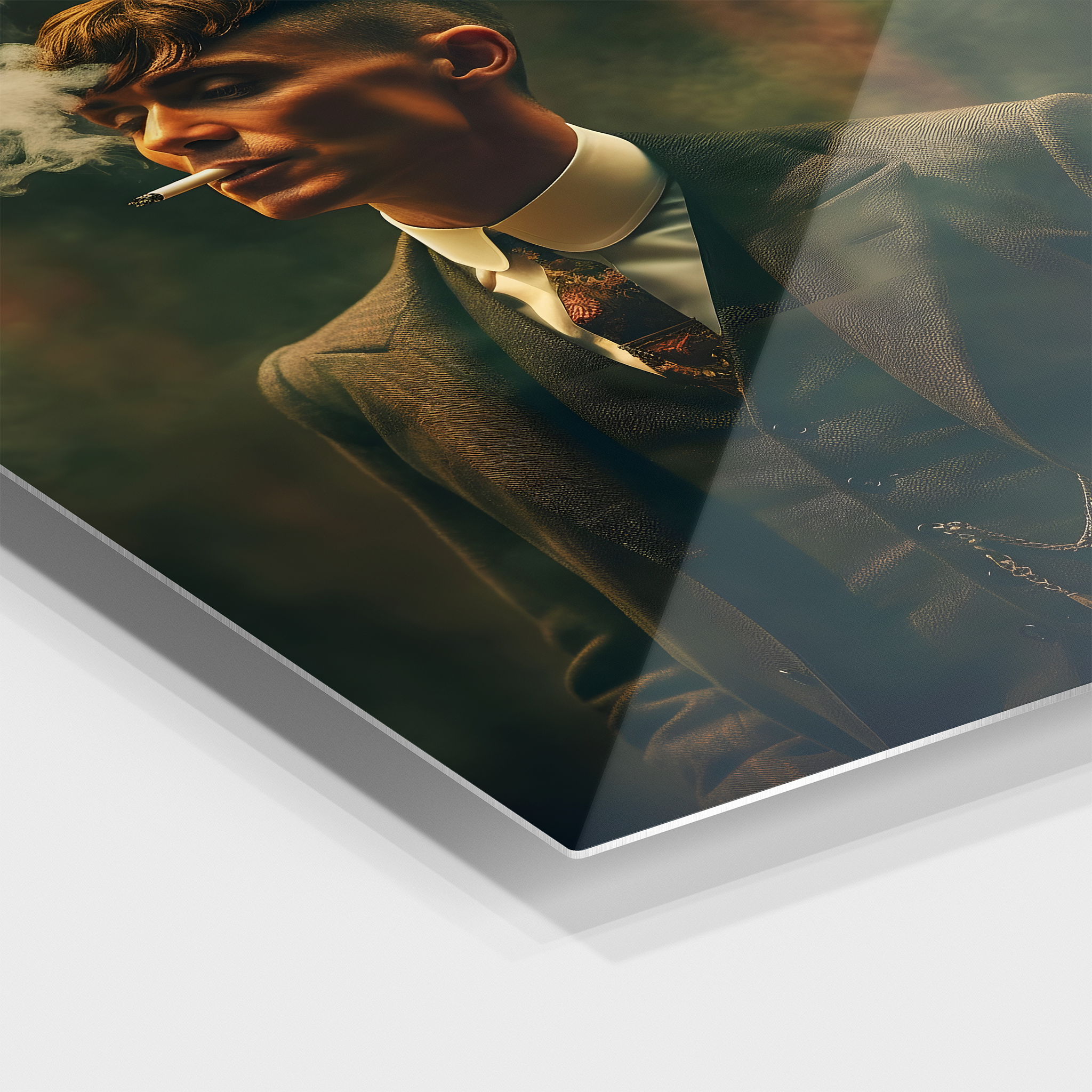 Thomas Shelby Smoking Portrait