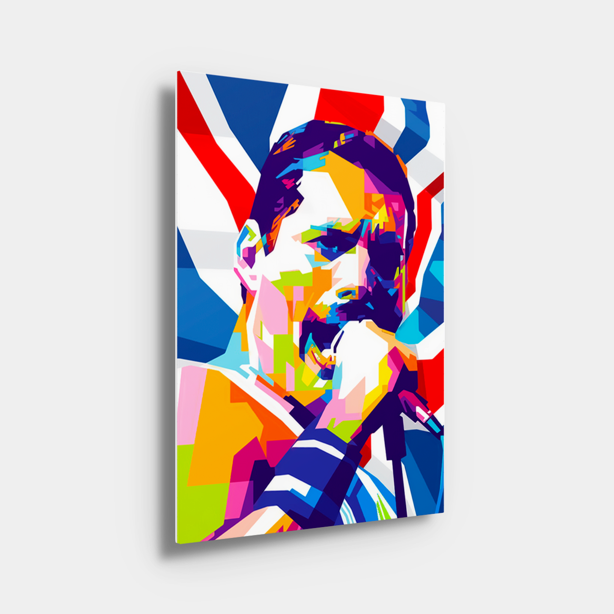 Freddie Mecury Rainbow Pixel Art