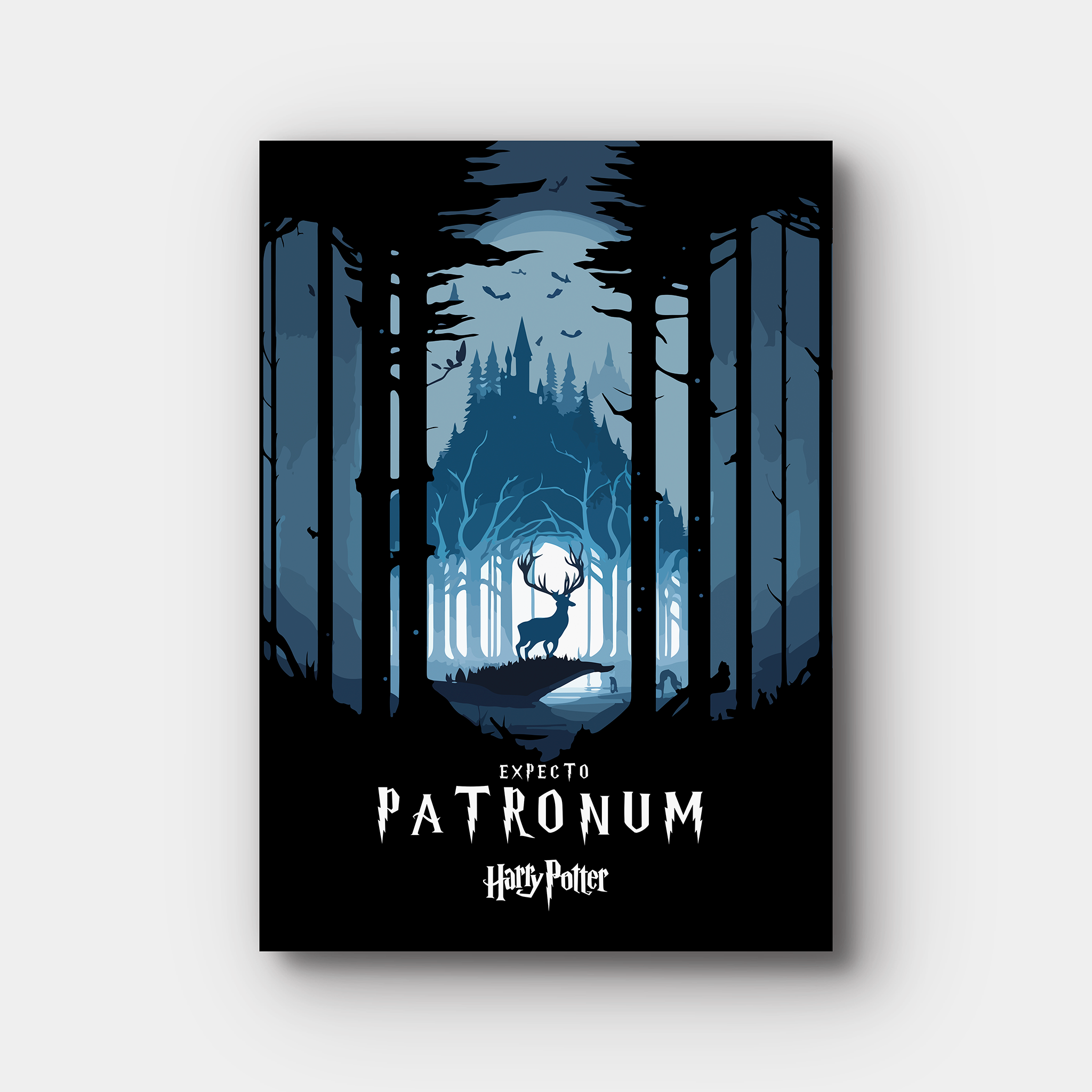 Expecto Patronum Inspired Minimalistic Art