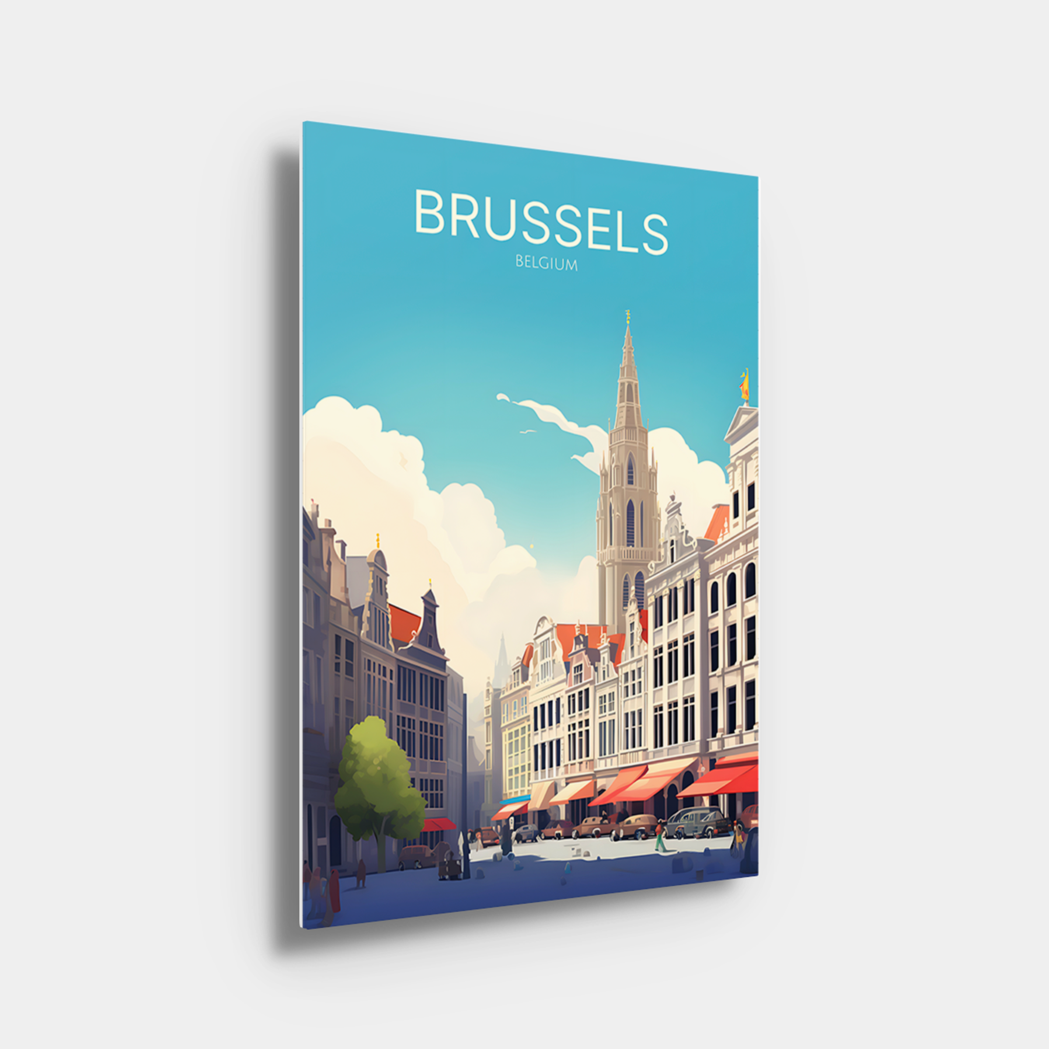 Brussels Travel Poster