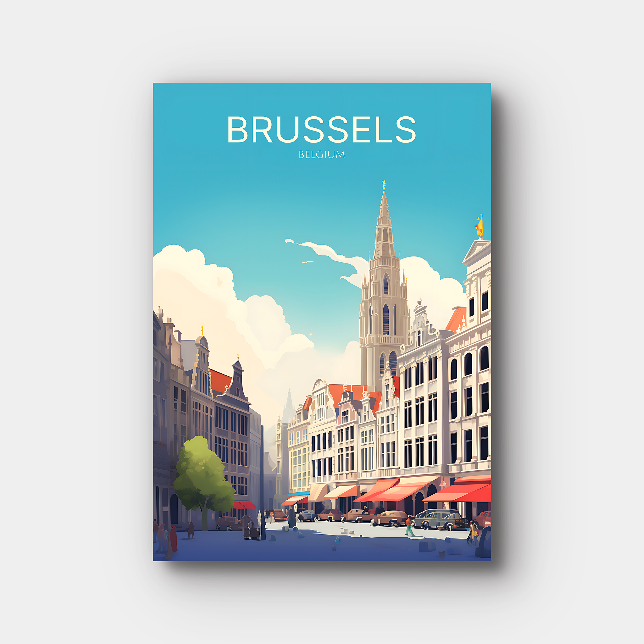 Brussels Travel Poster
