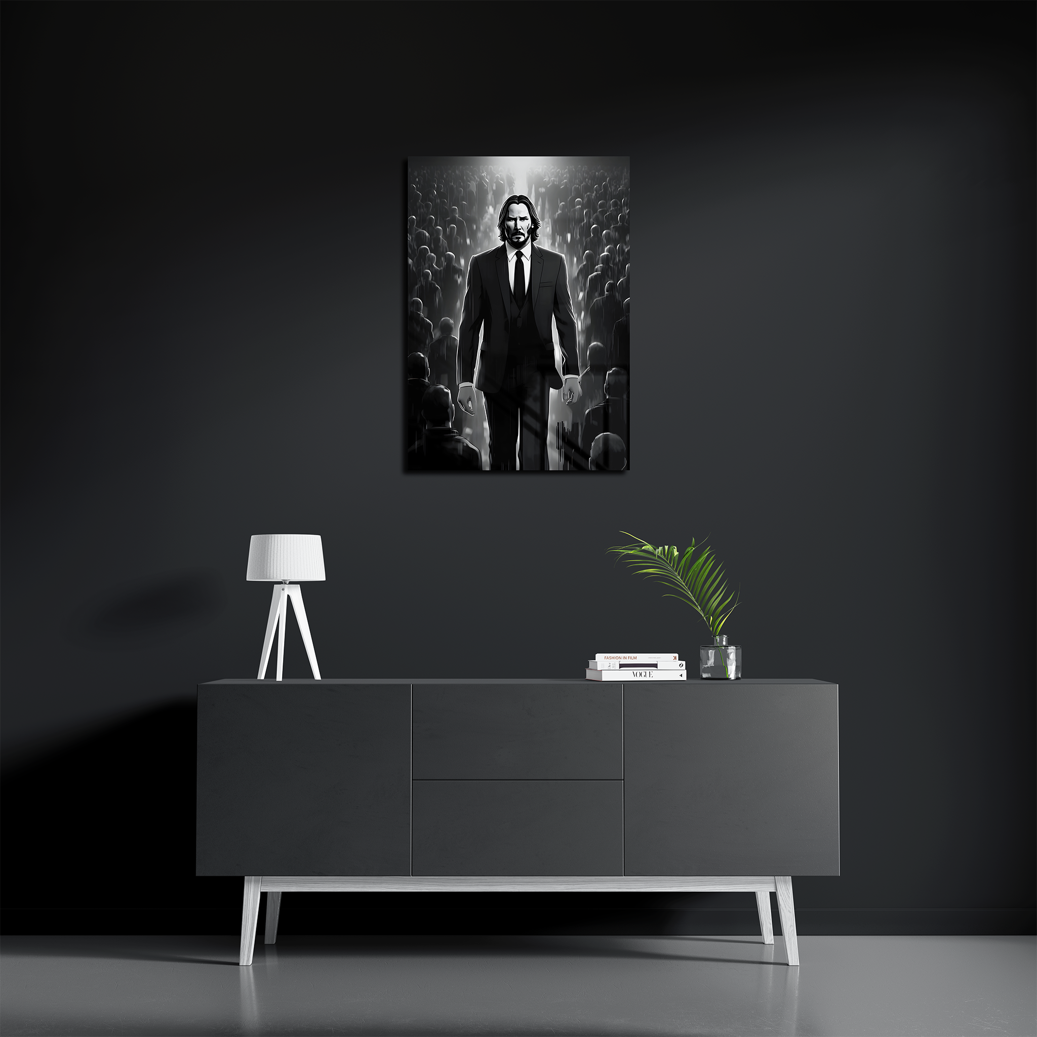 John Wick Monochromatic Art
