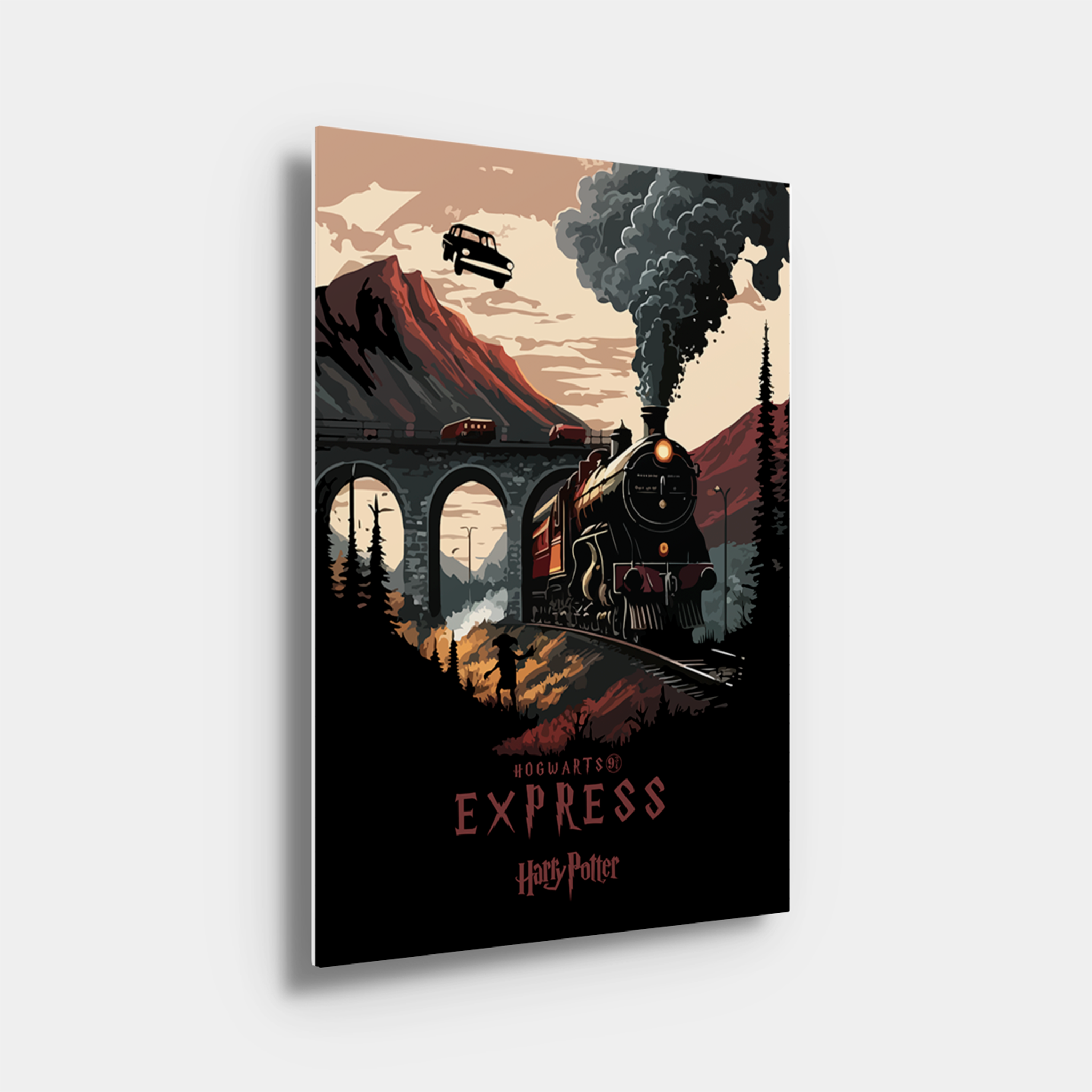 Hogwarts Express Inspired Minimalistic Art
