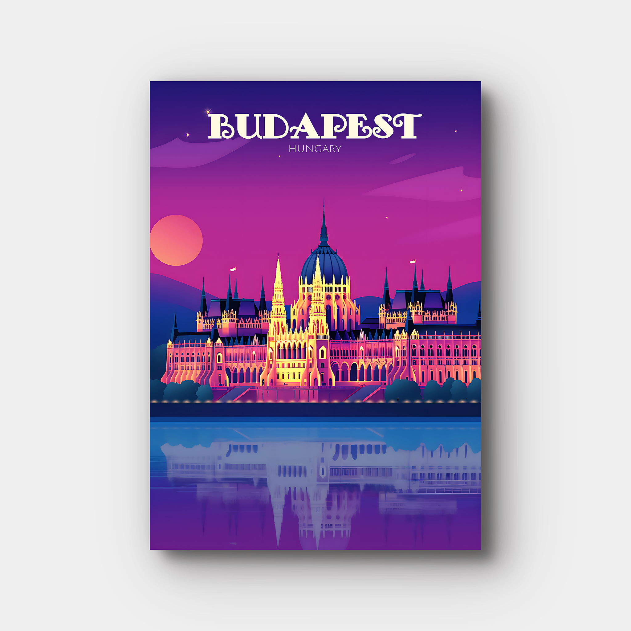 Budapest Travel Poster