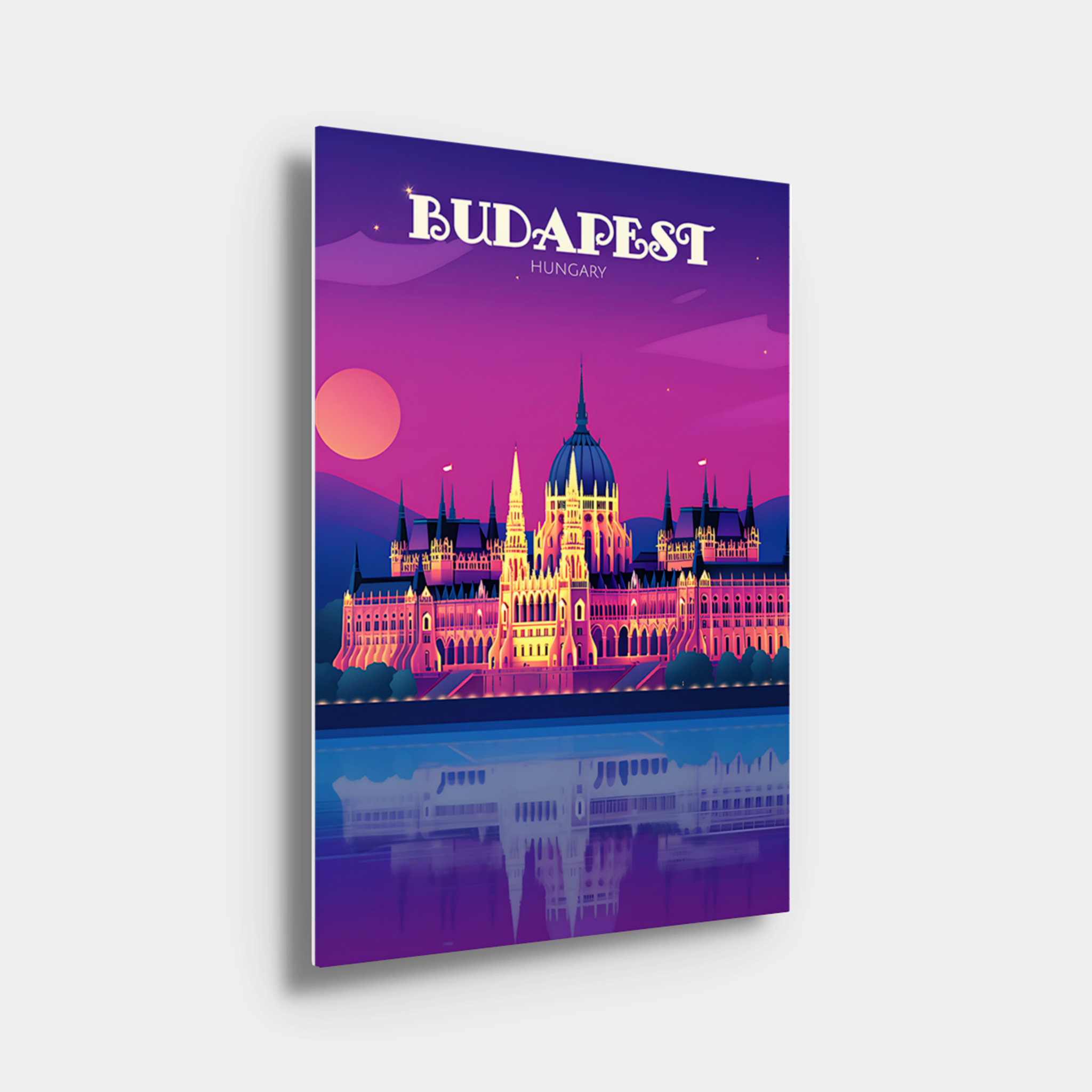 Budapest Travel Poster