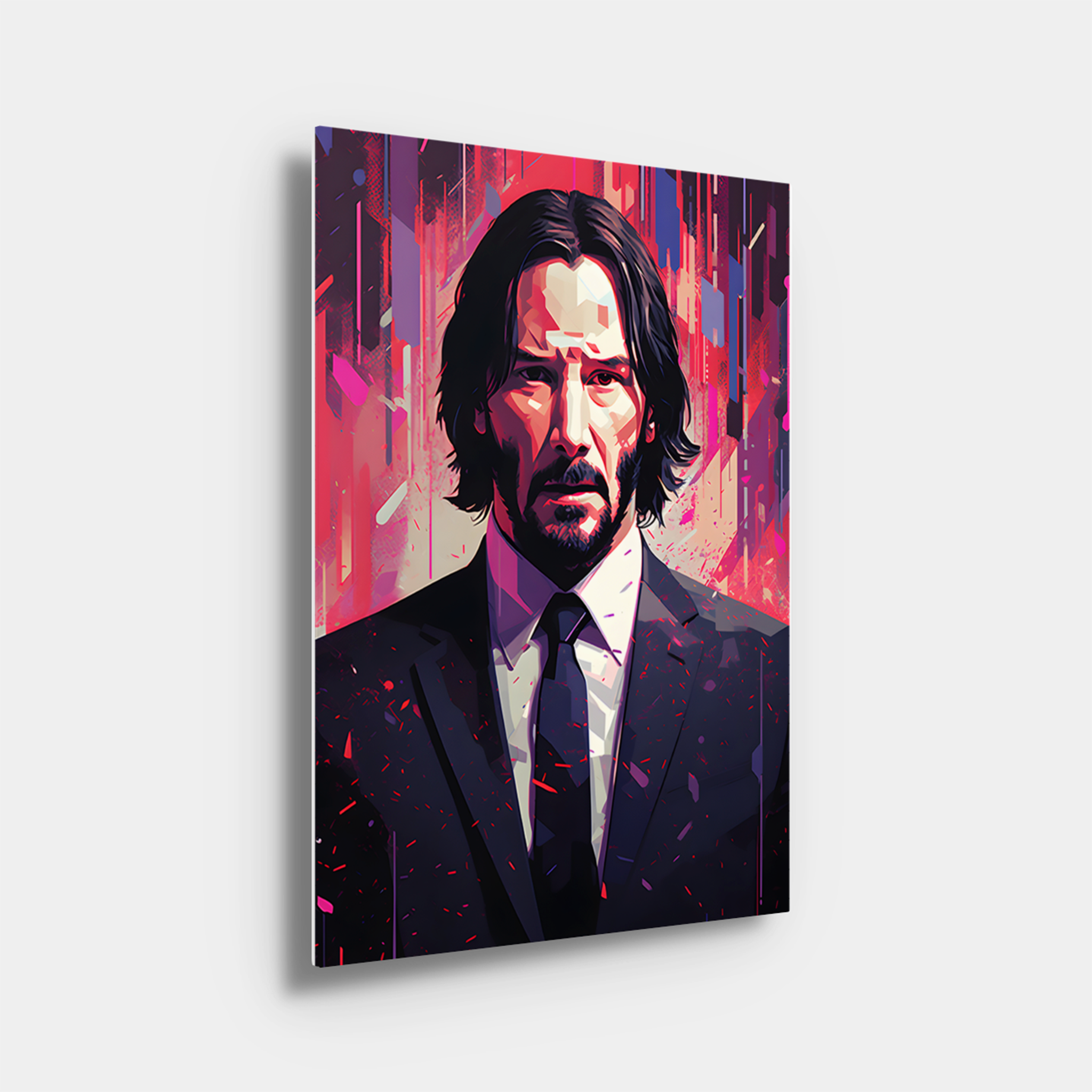 John Wick Pink Paint Art