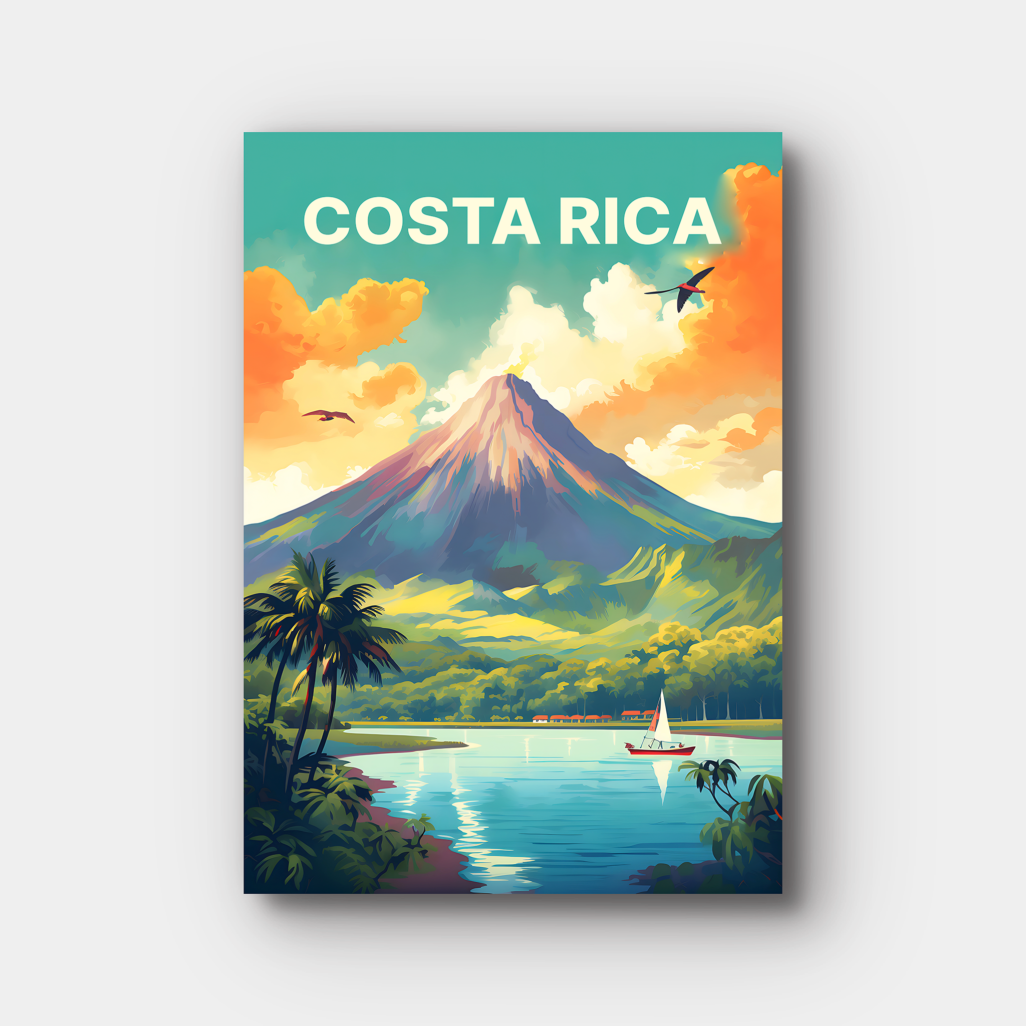 Costa Rica Travel Poster