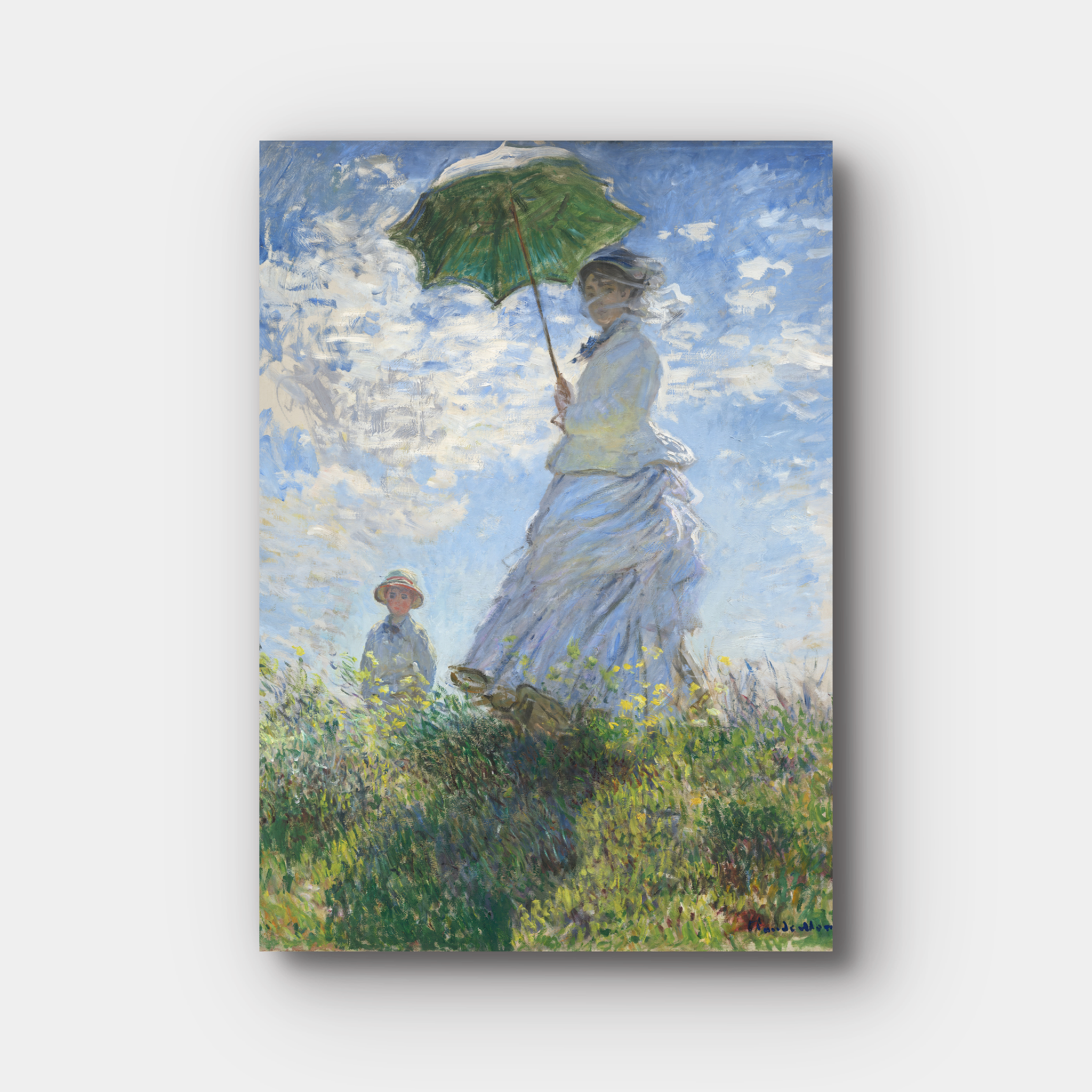 The Woman with a Parasol by Claude Oscar Monet