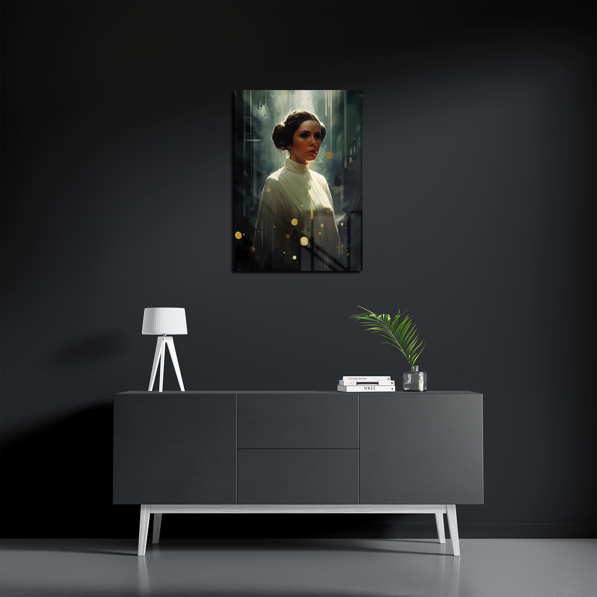 Princess Leia Paint Art