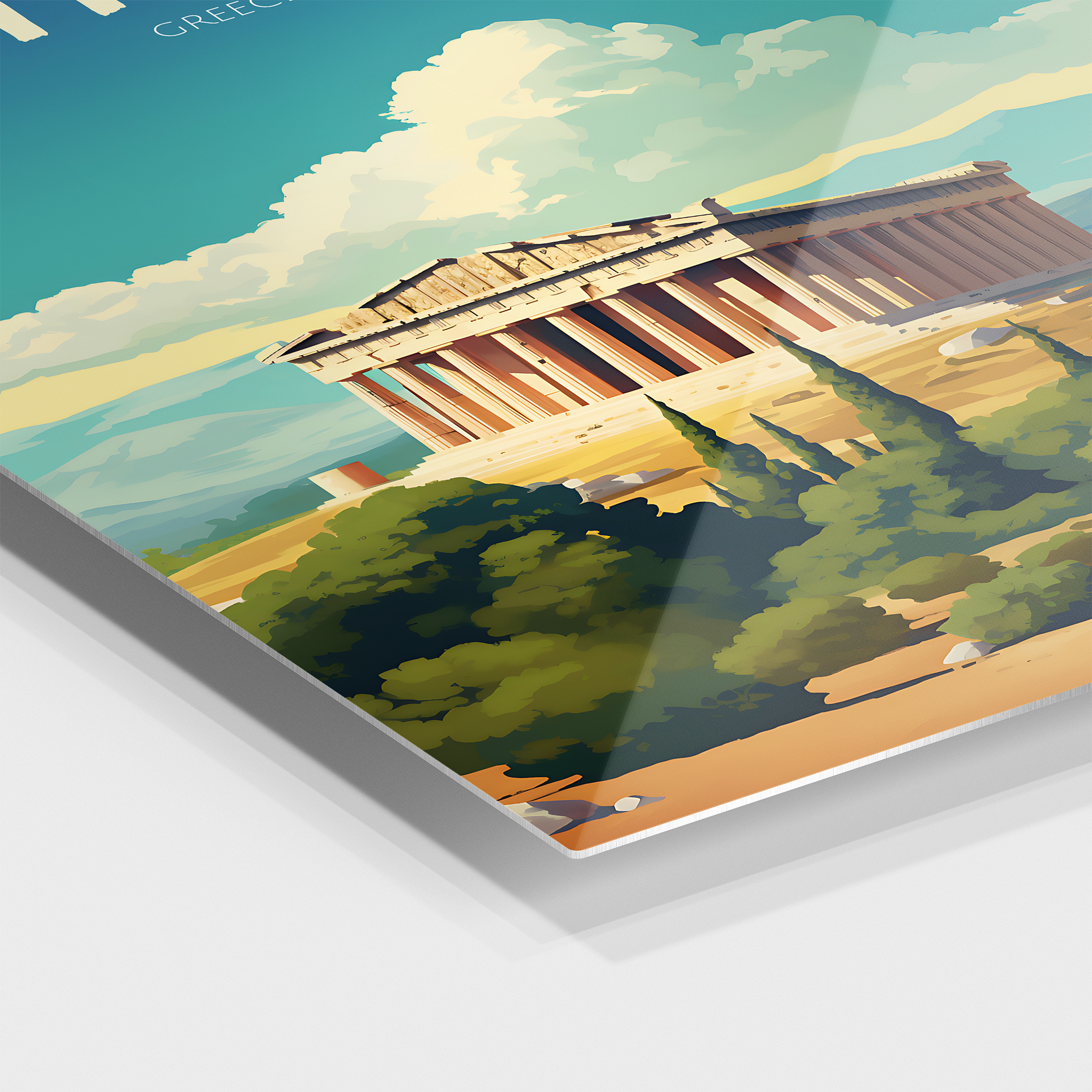 Athens Travel Poster