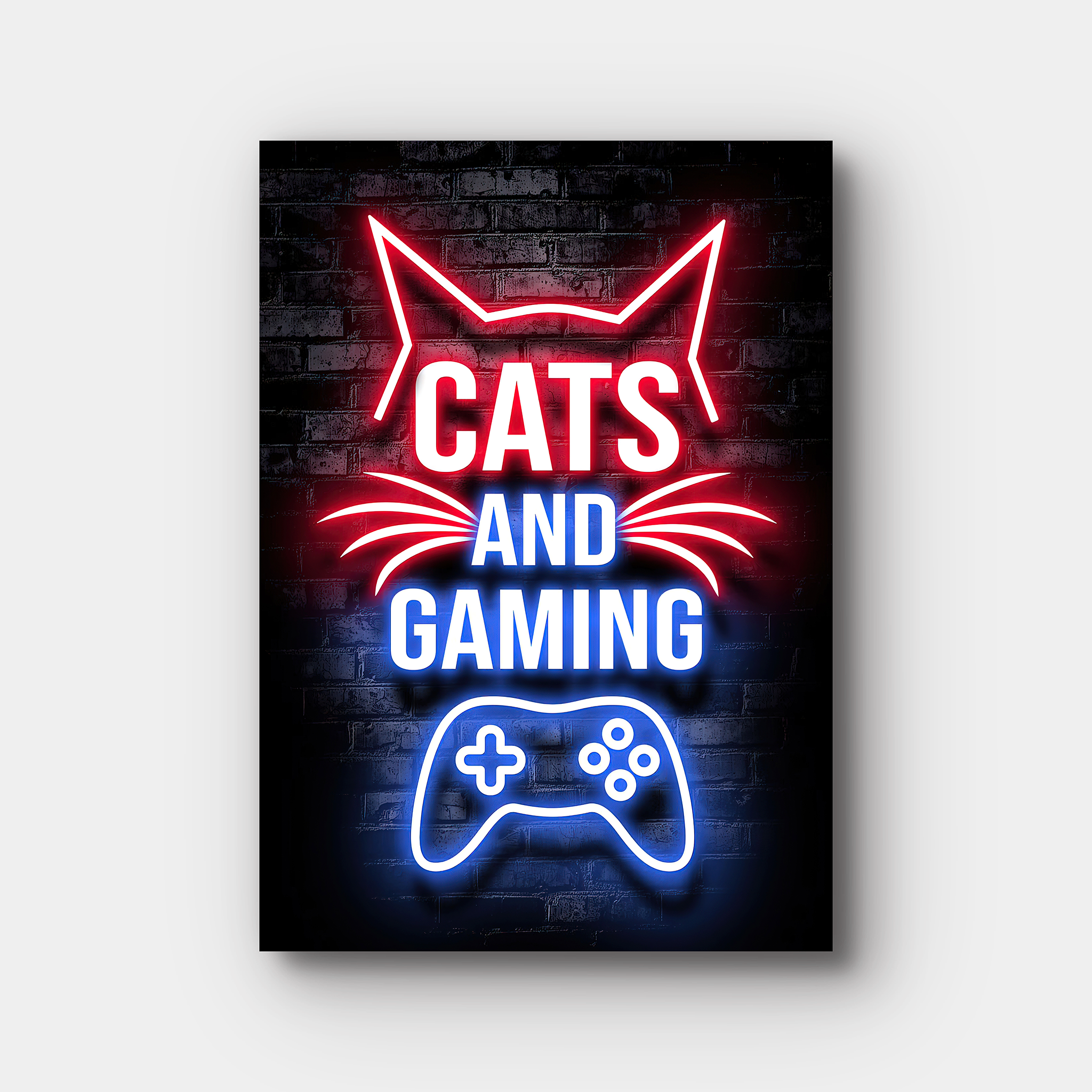 Cats And Gaming Neon Lights