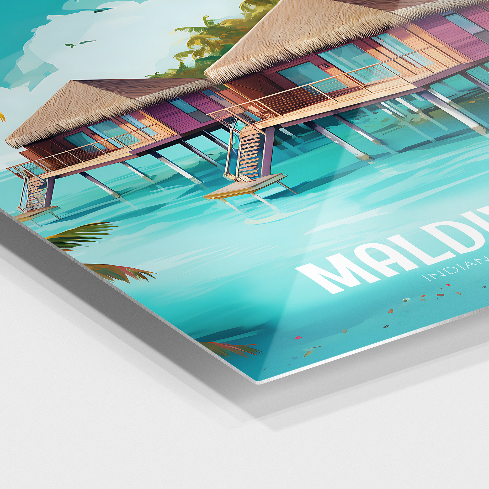 Maldives Travel Poster