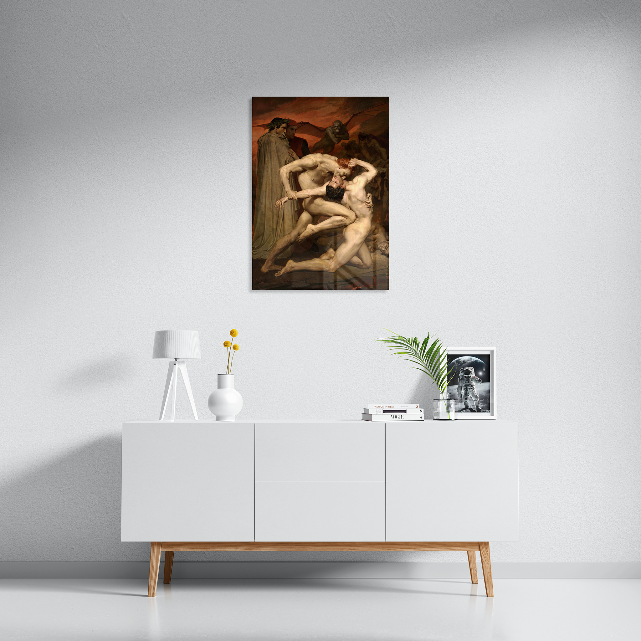 Dante And Virgil In Hell by William-Adolphe Bouguereau