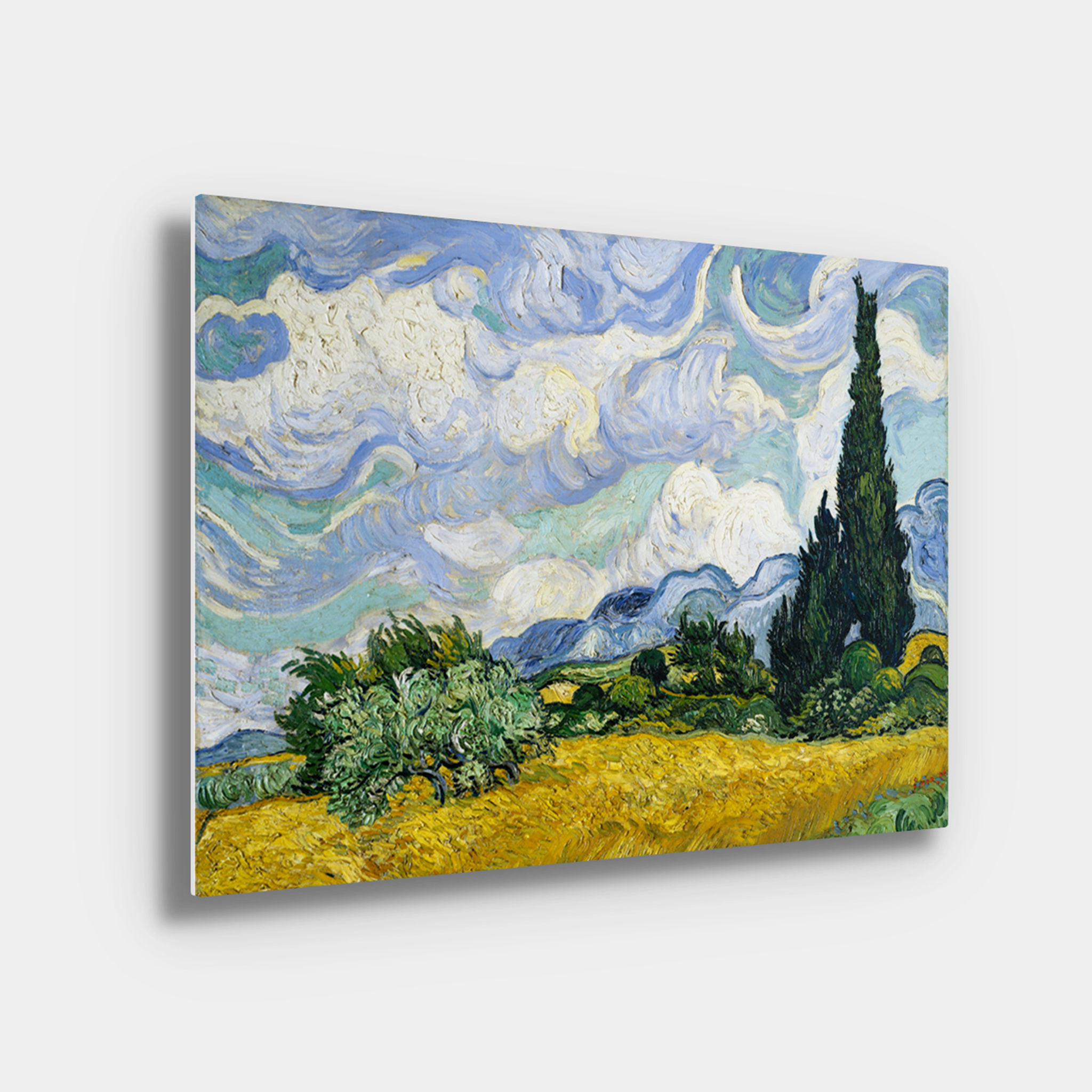 Wheat Field with Cypresses at the Haude Galline near Eygalieres by Vincent van Gogh