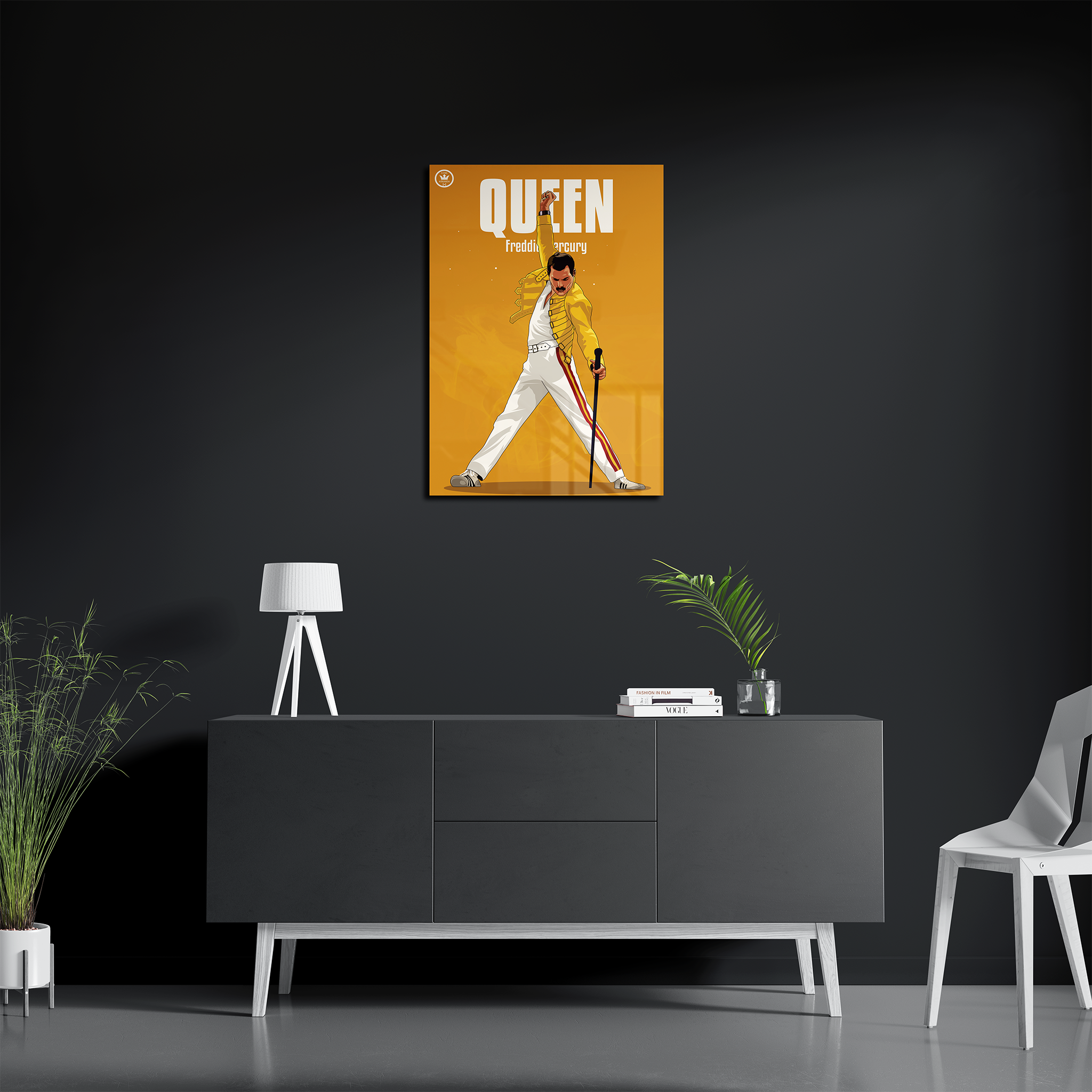 Queen Freddie Mercury Cartoon Art