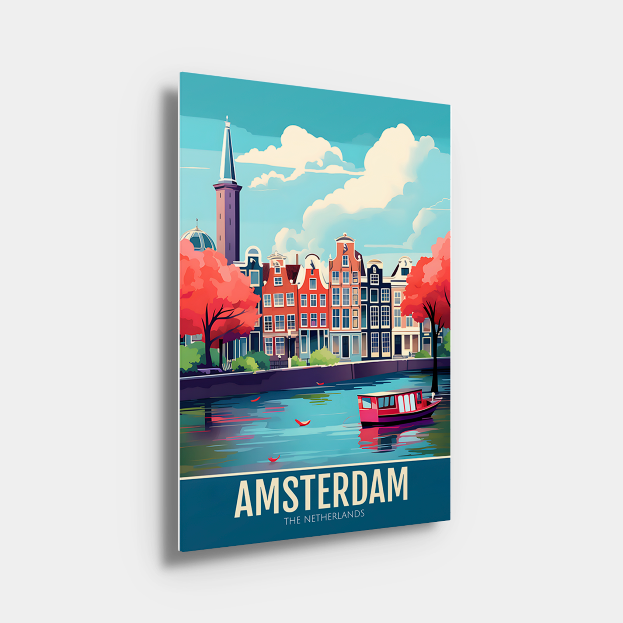 Amsterdam Travel Poster