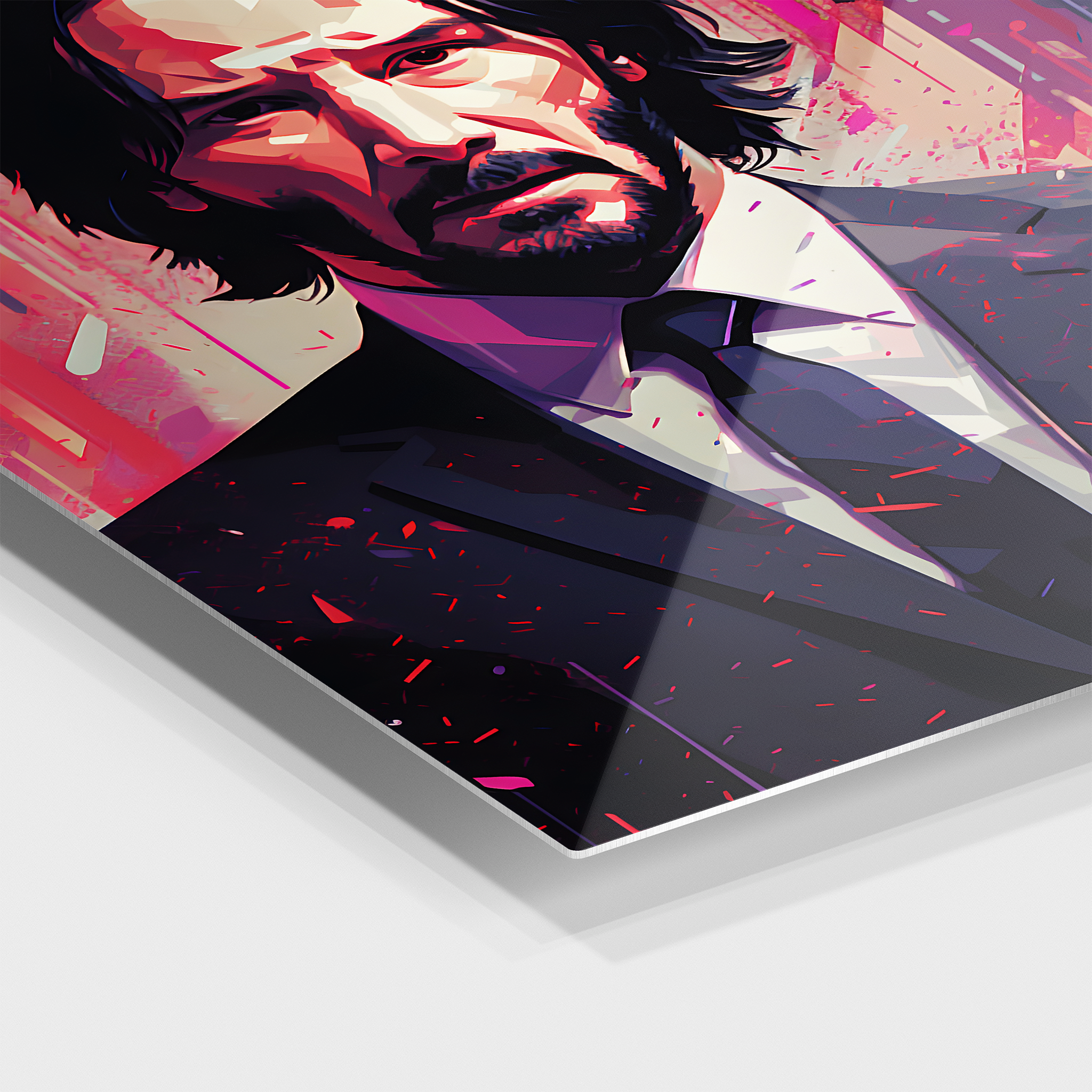 John Wick Pink Paint Art