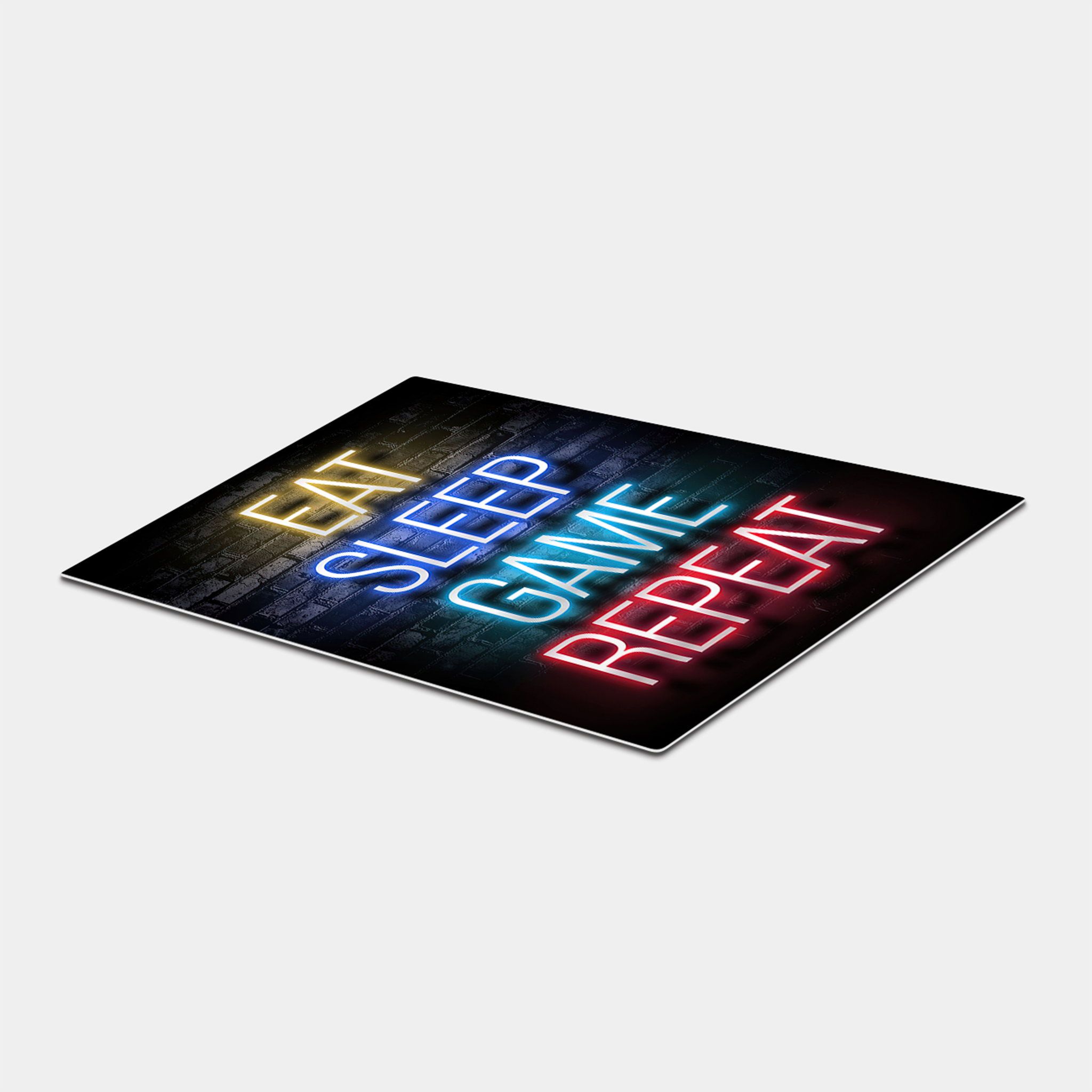 Eat Sleep Game Repeat Neon Lights