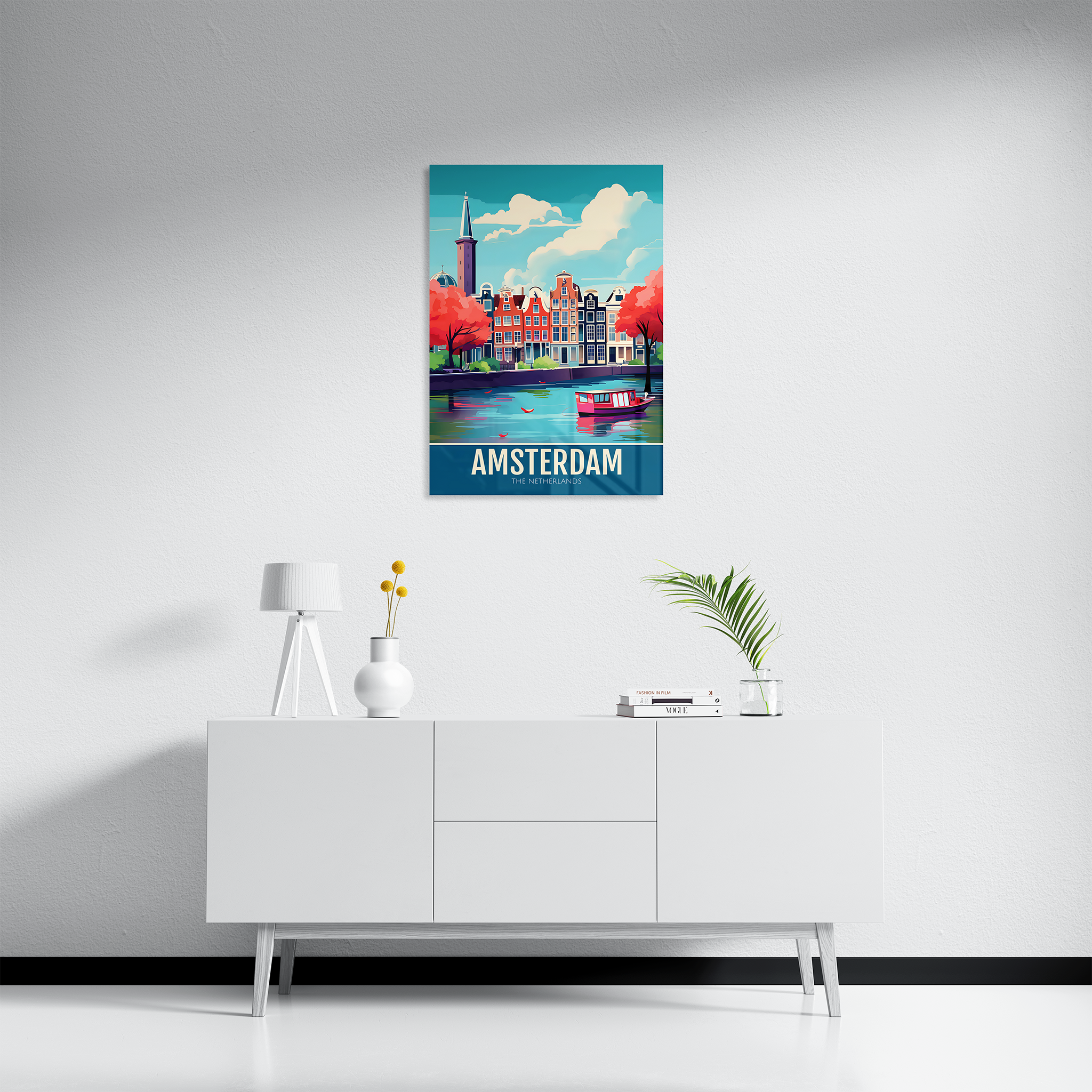 Amsterdam Travel Poster