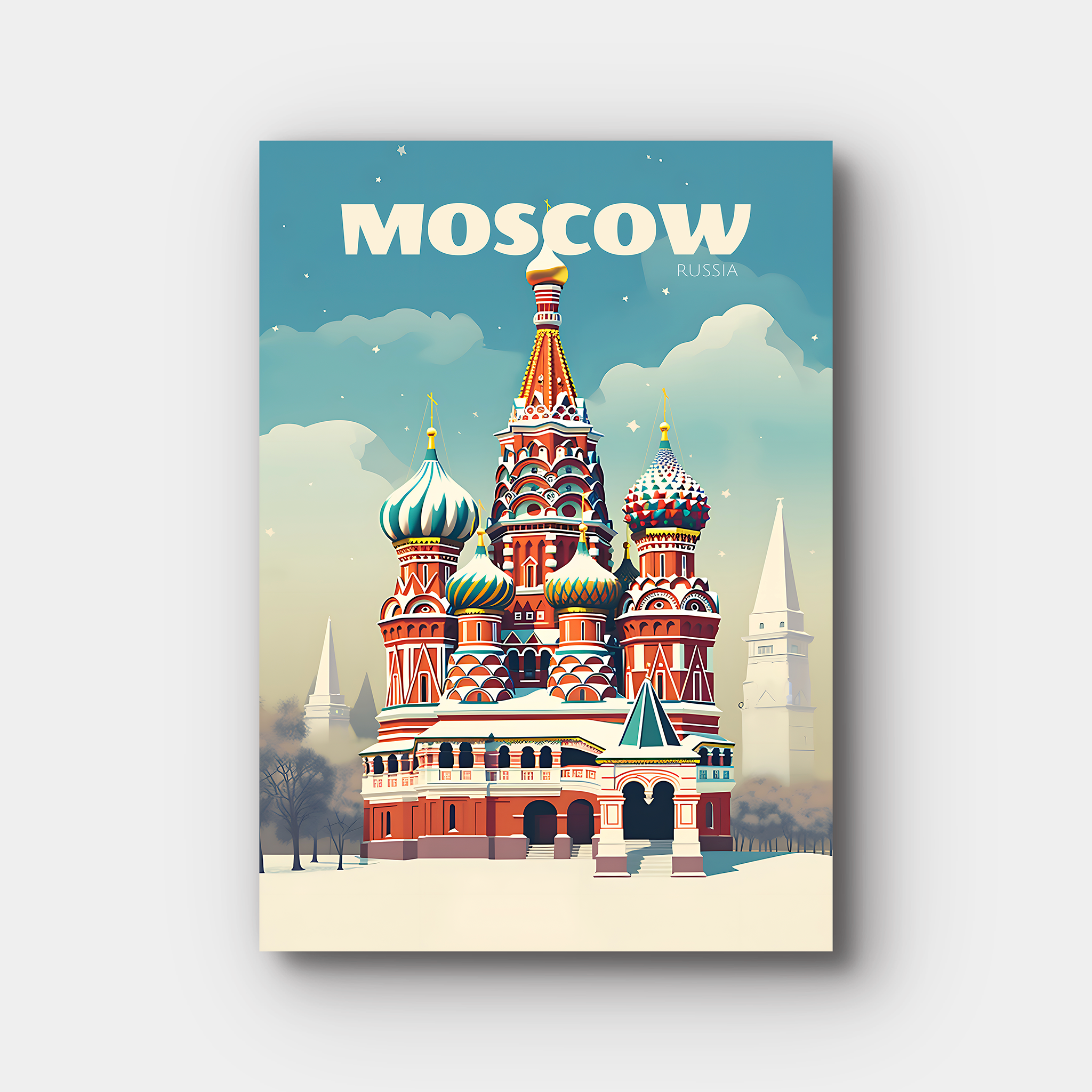 Moscow Travel Poster