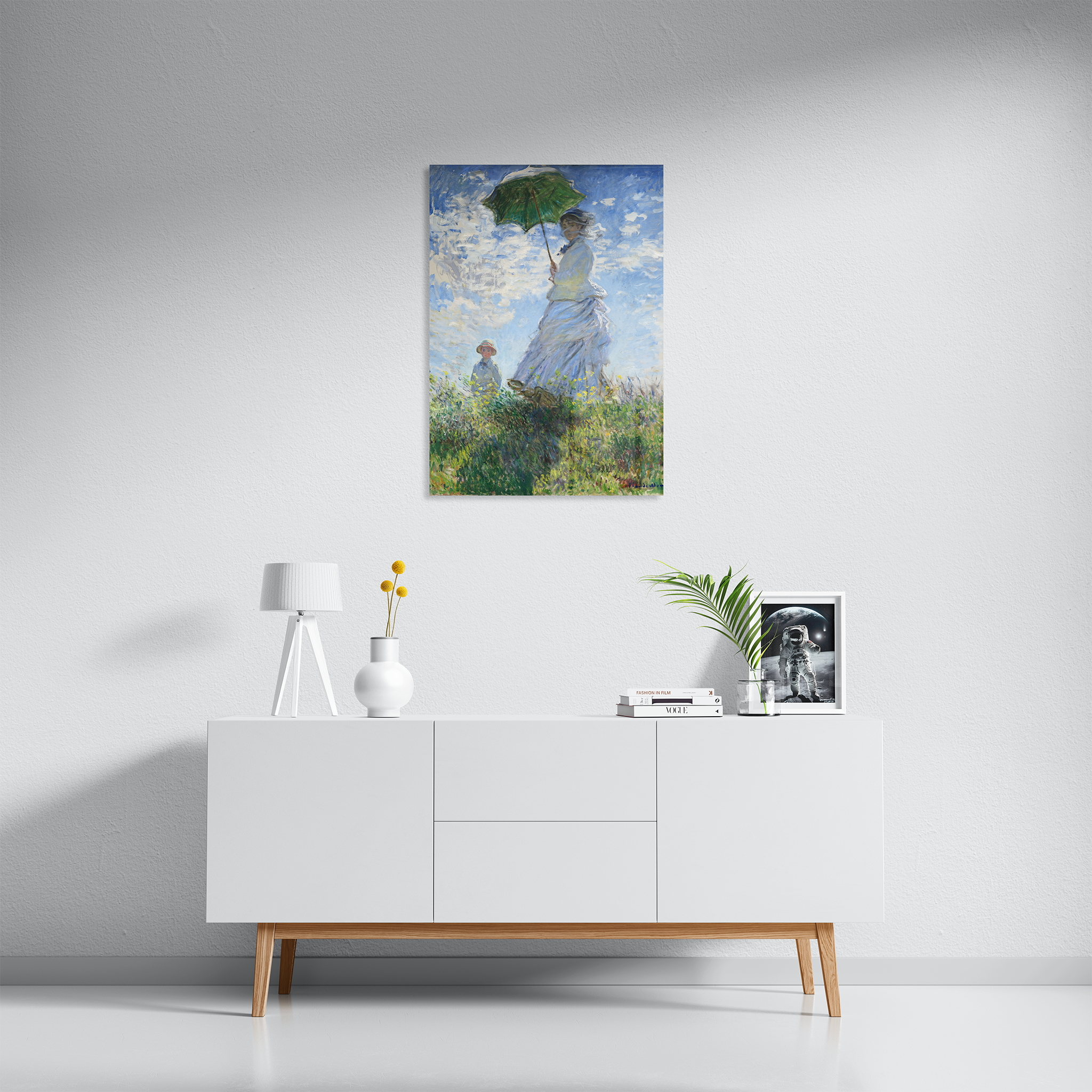 The Woman with a Parasol by Claude Oscar Monet