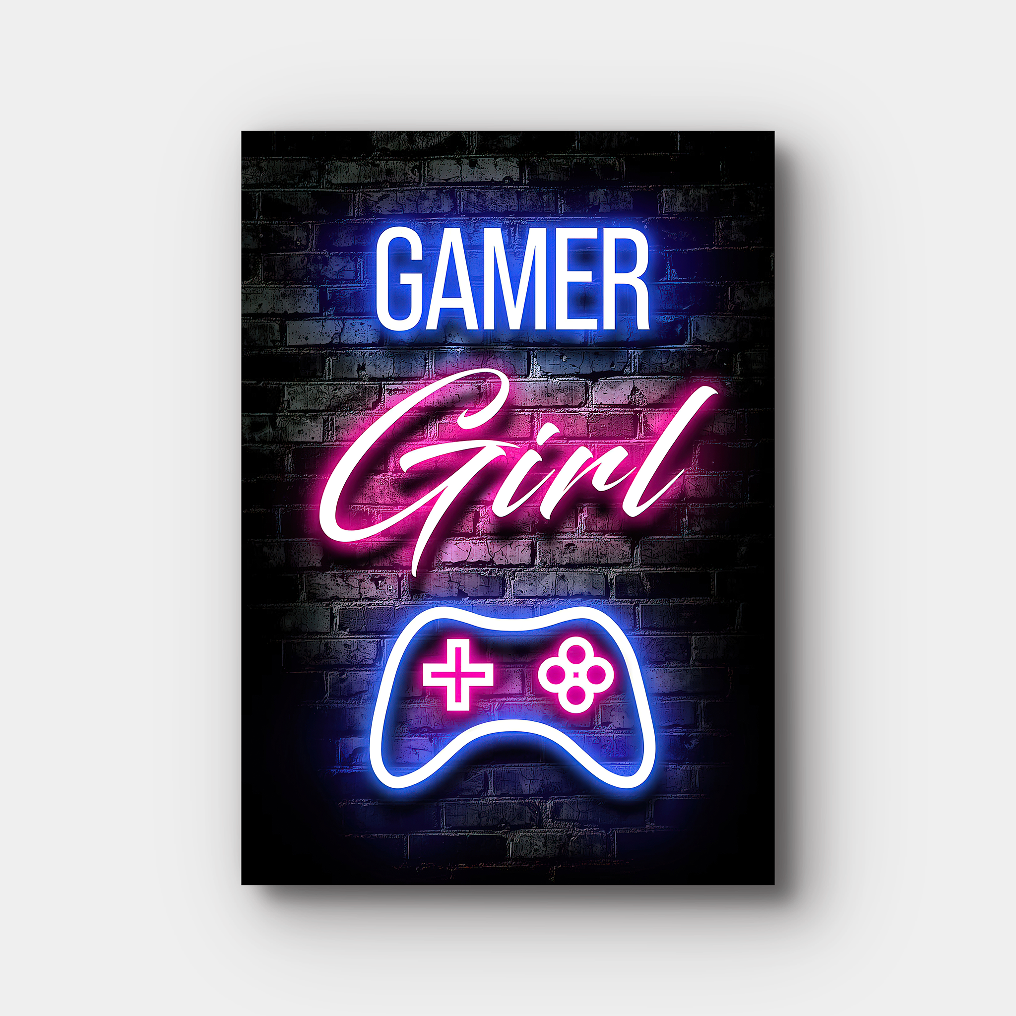 Gamer Girl Neon Lights