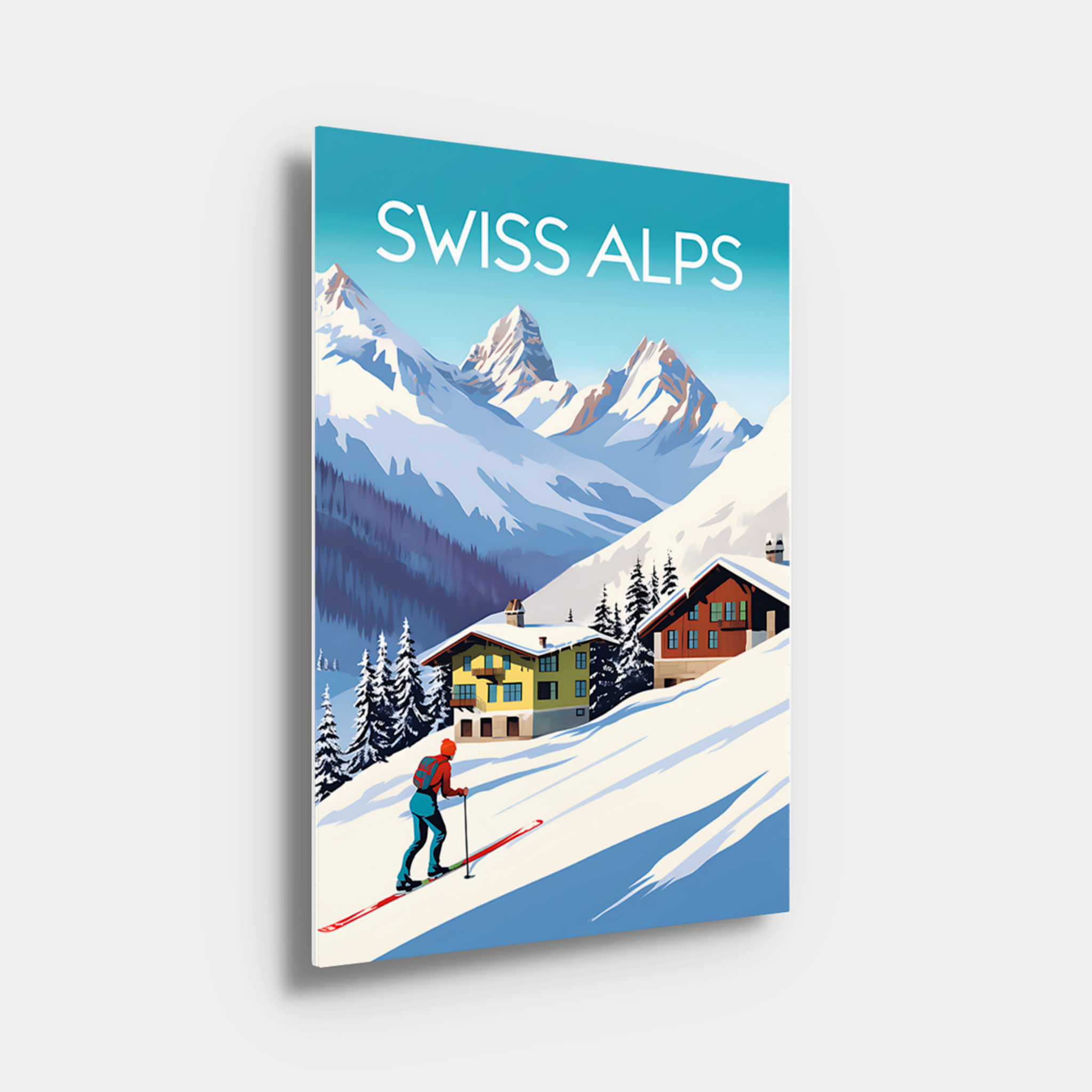 Swiss Alps Travel Poster
