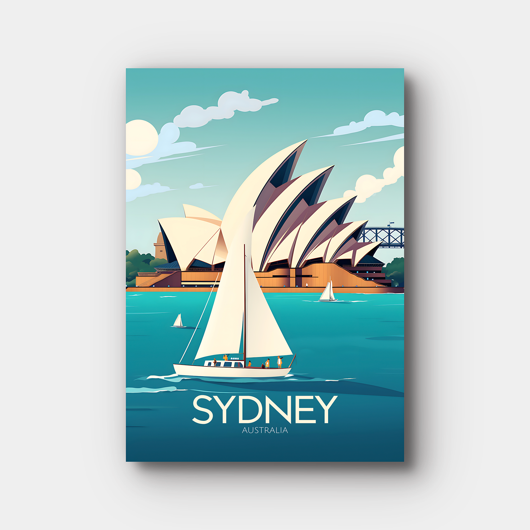 Sydney Alps Travel Poster
