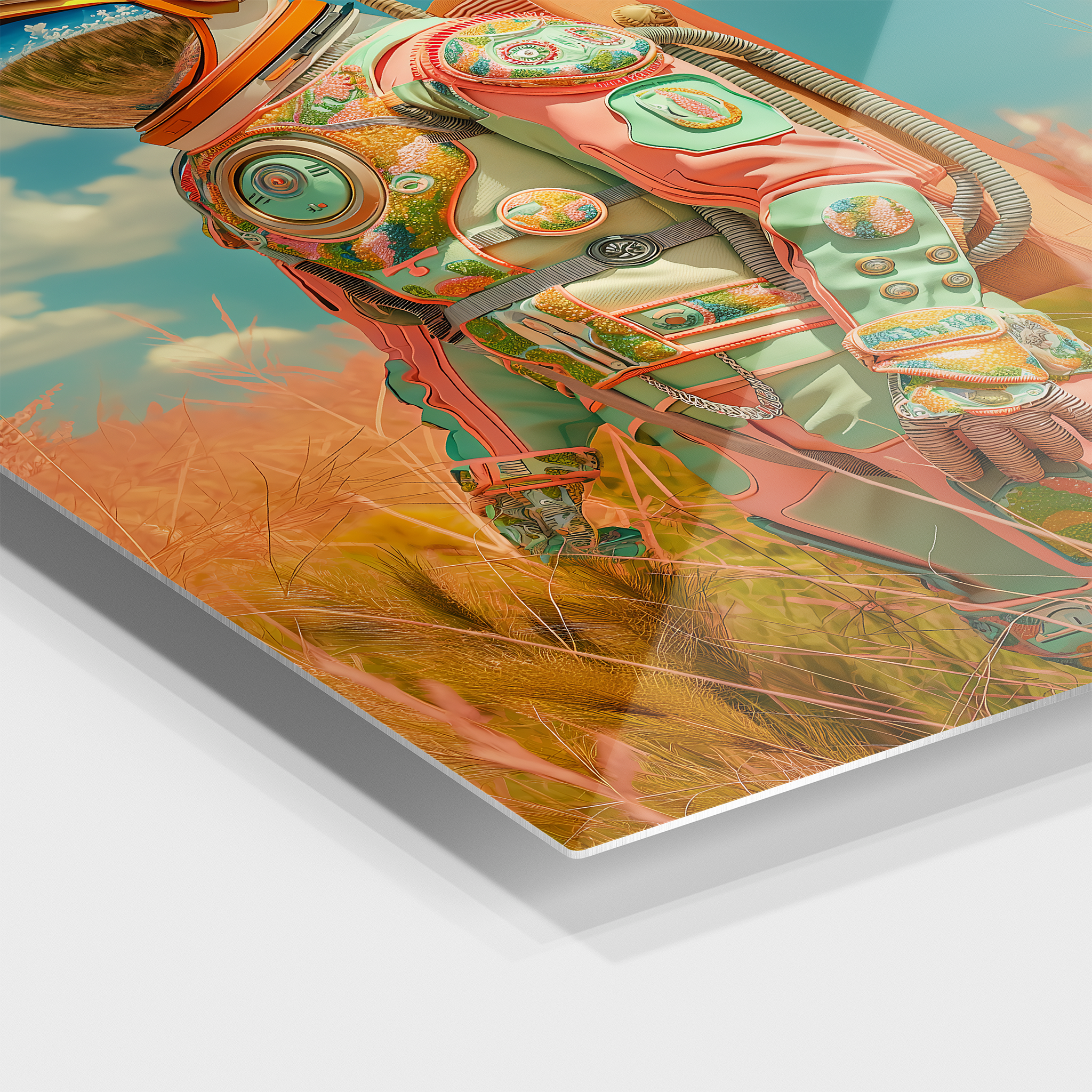 Pink Field Astronaut