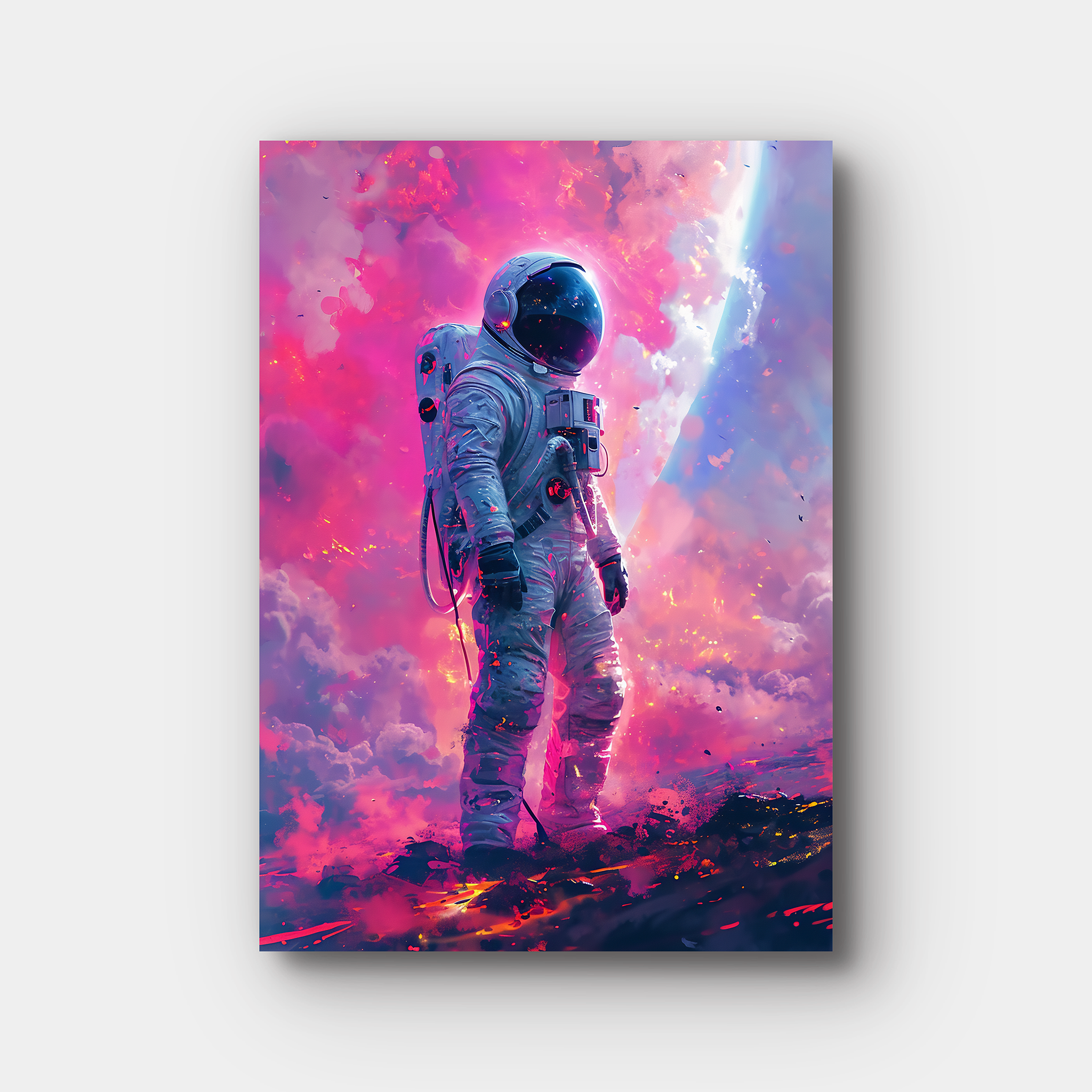 Astronaut On Pink Planet