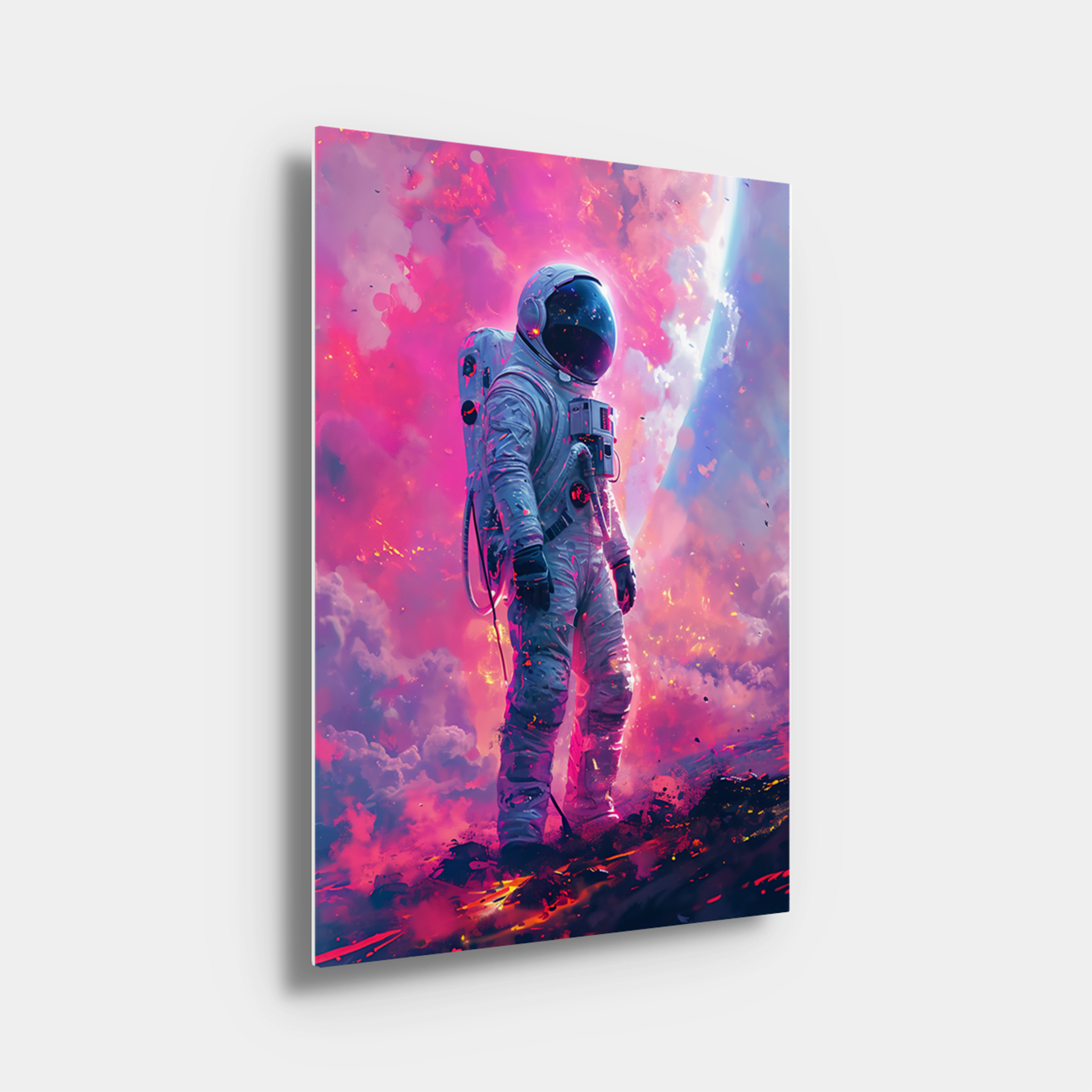 Astronaut On Pink Planet
