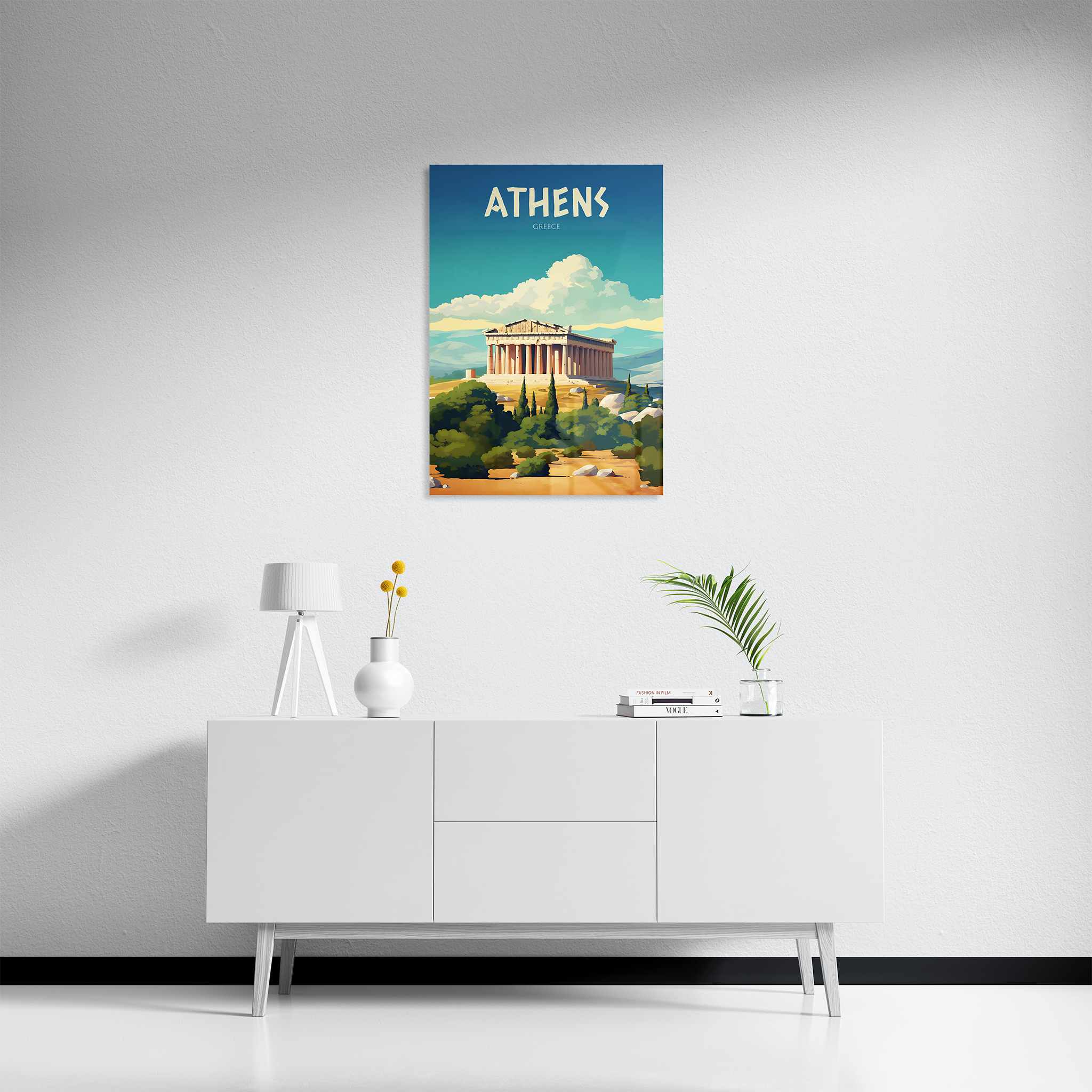 Athens Travel Poster