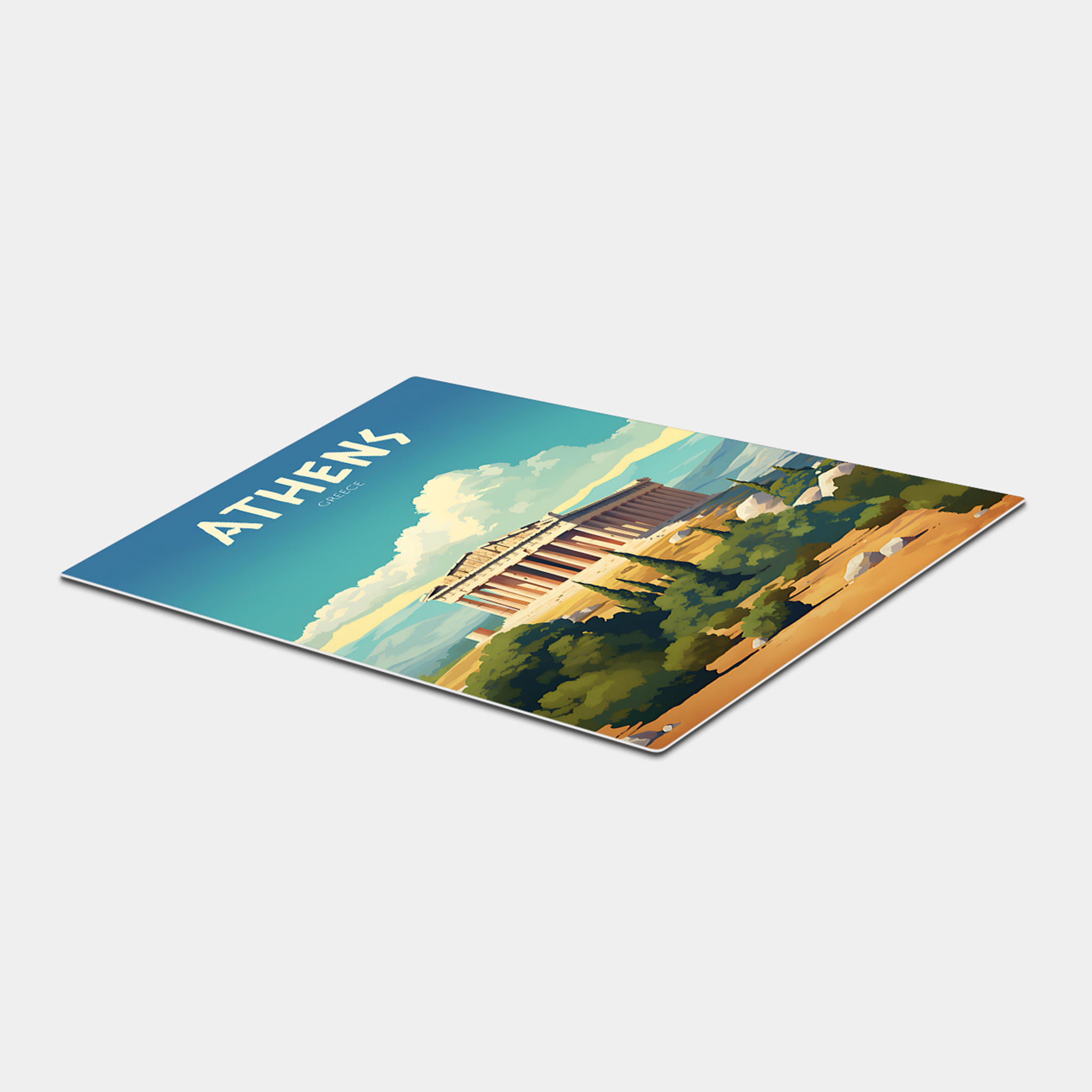 Athens Travel Poster