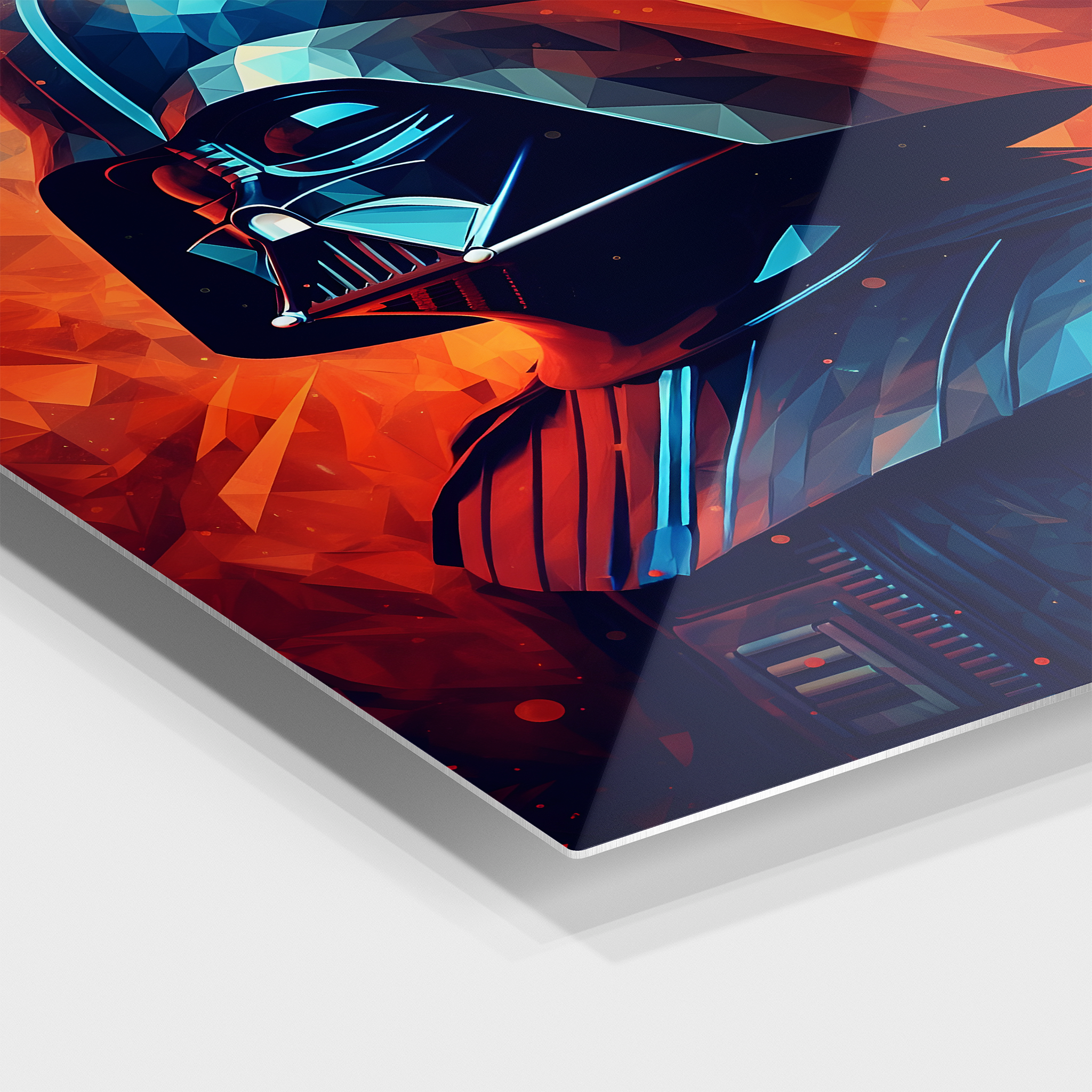 Darth Vader Orange Pixel Art