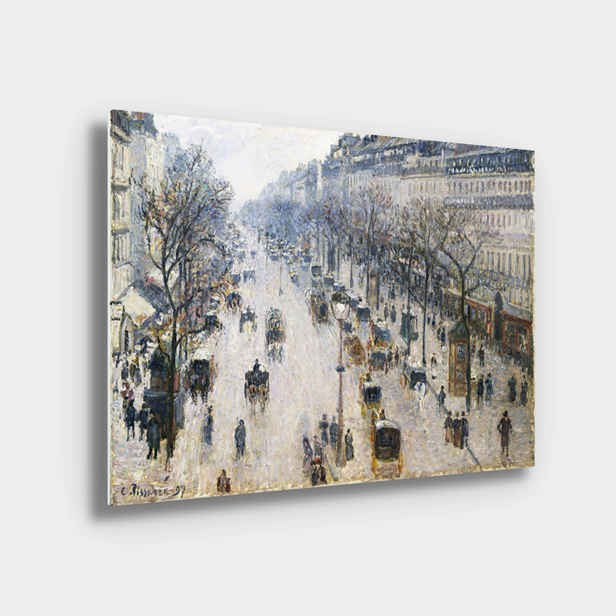 Boulevard Montmartre Spring by Camille Pissarro