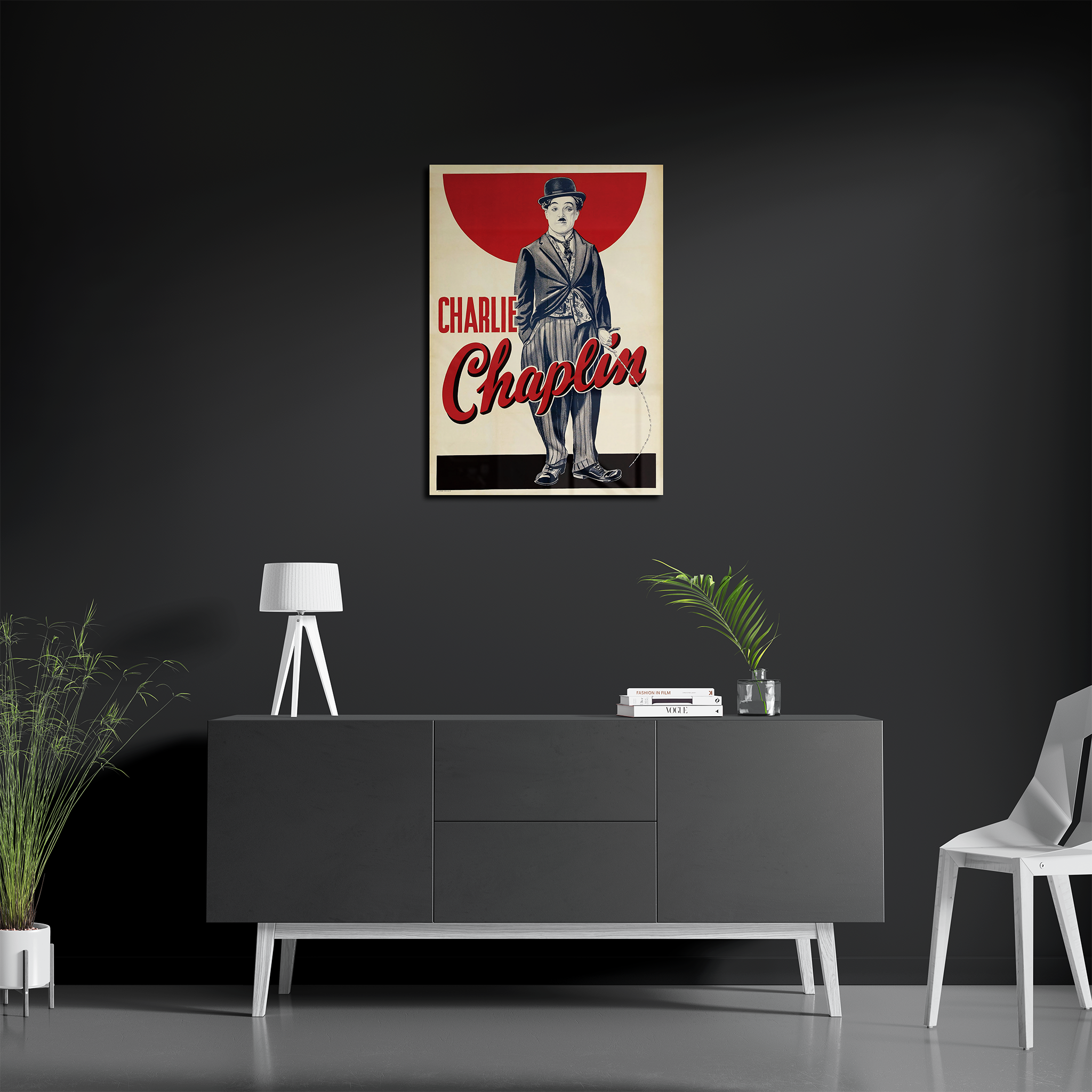 Charlie Chaplin Vintage Poster