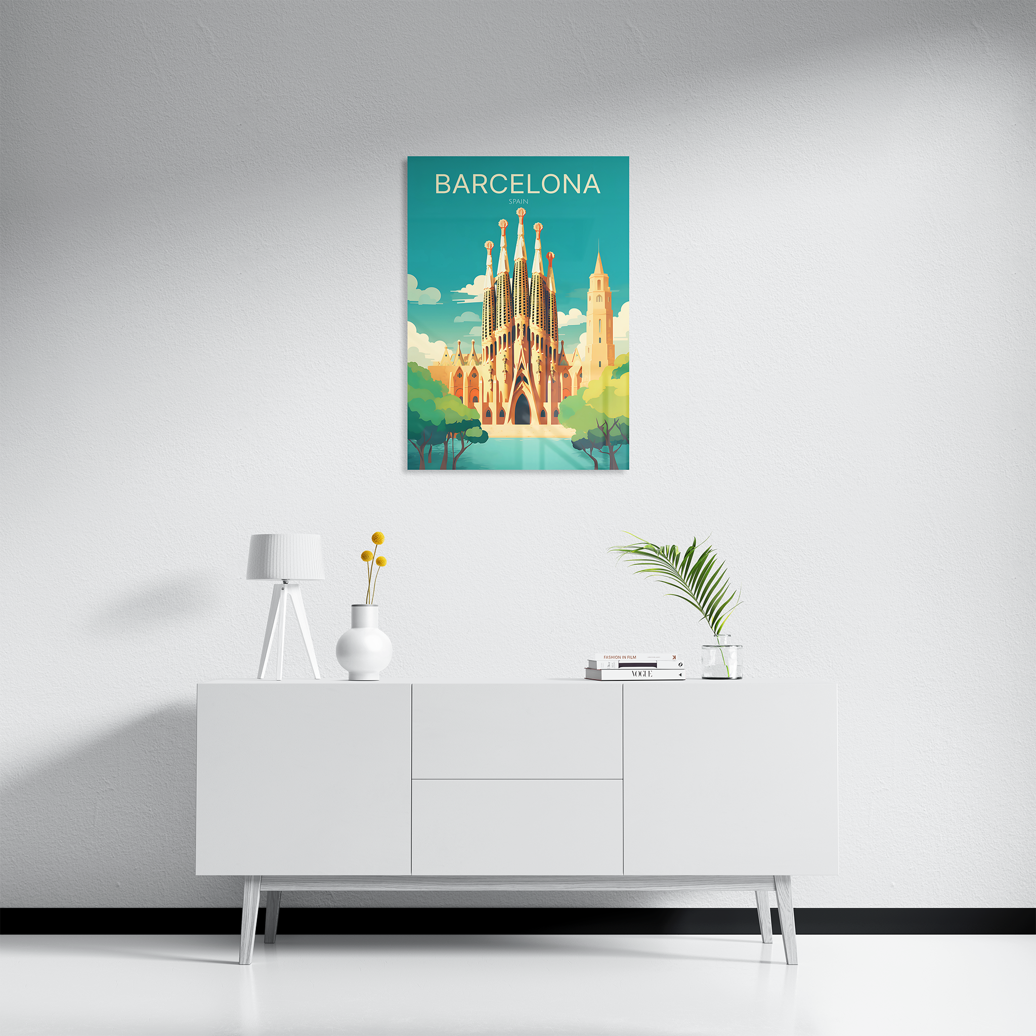 Barcelona Travel Poster