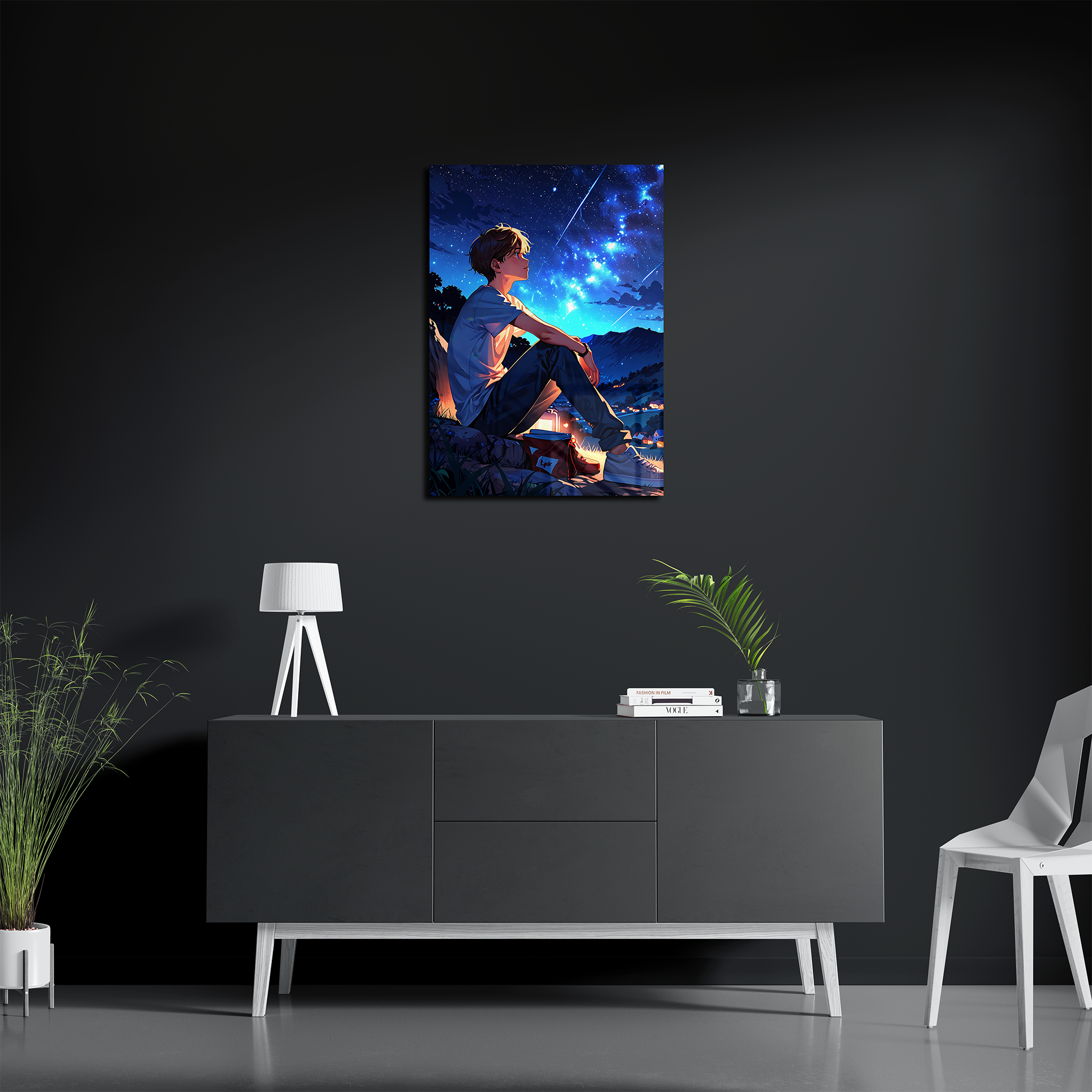 Stargazing Anime Boy