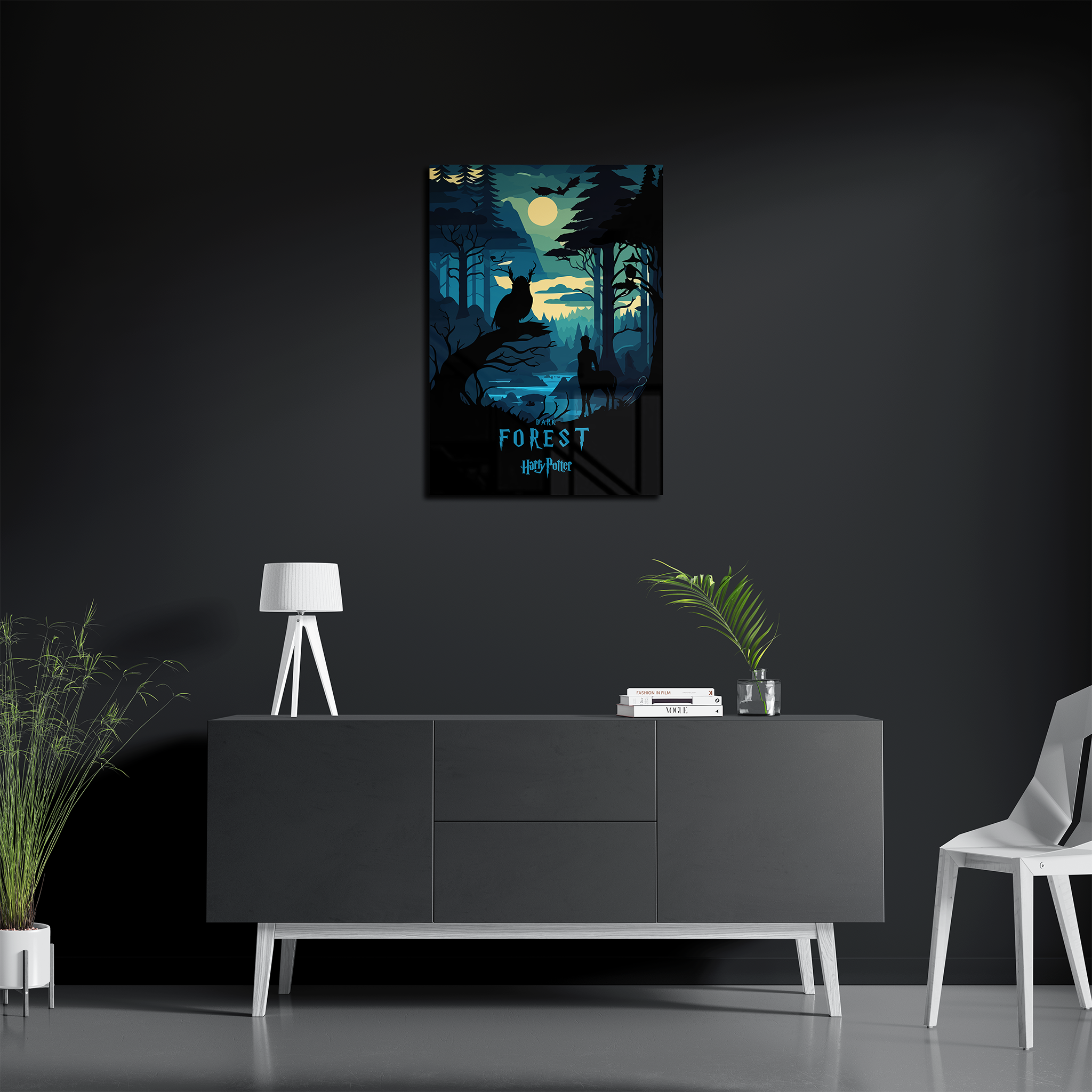 Dark Forest Inspired Minimalistic Art