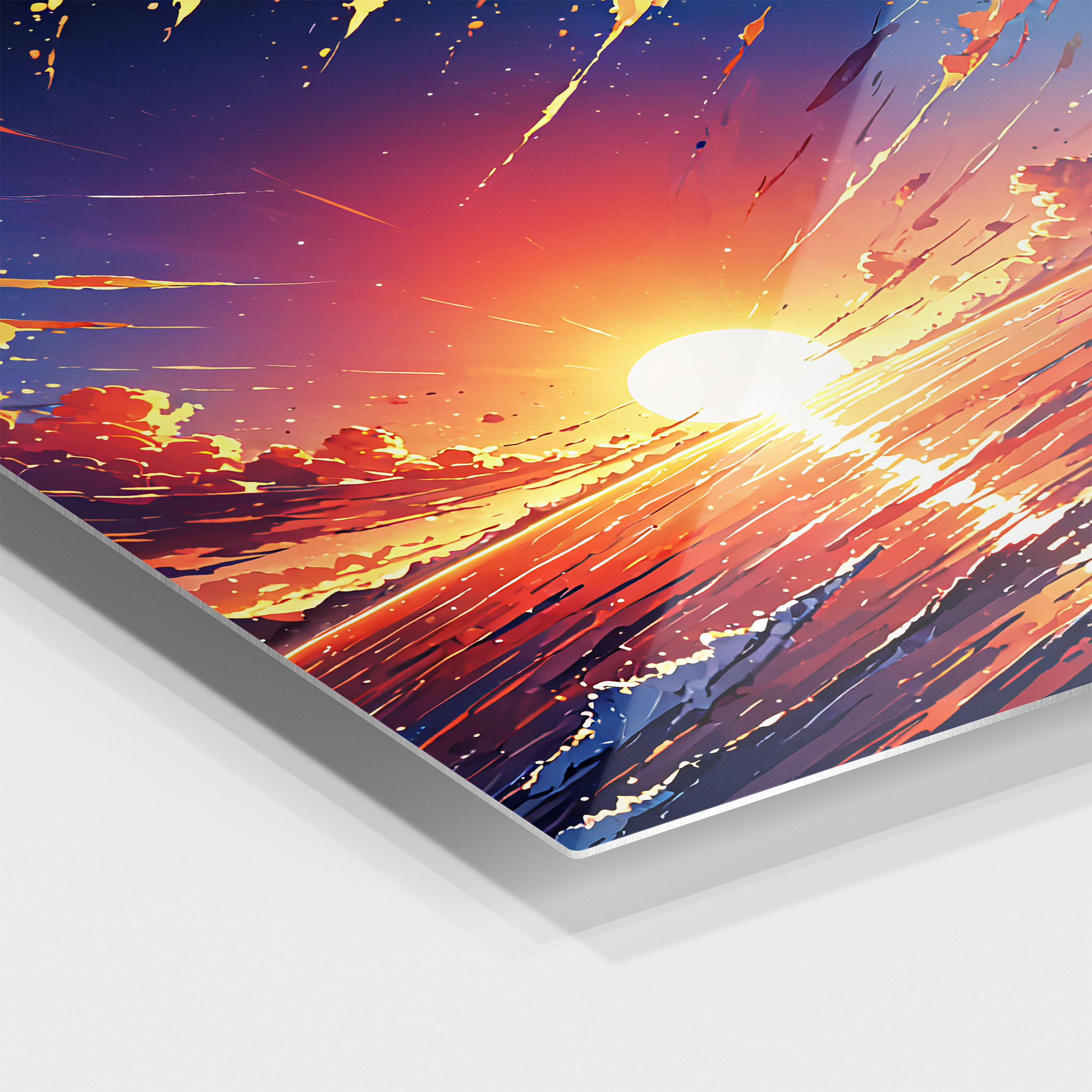 Sunset Crashing Waves