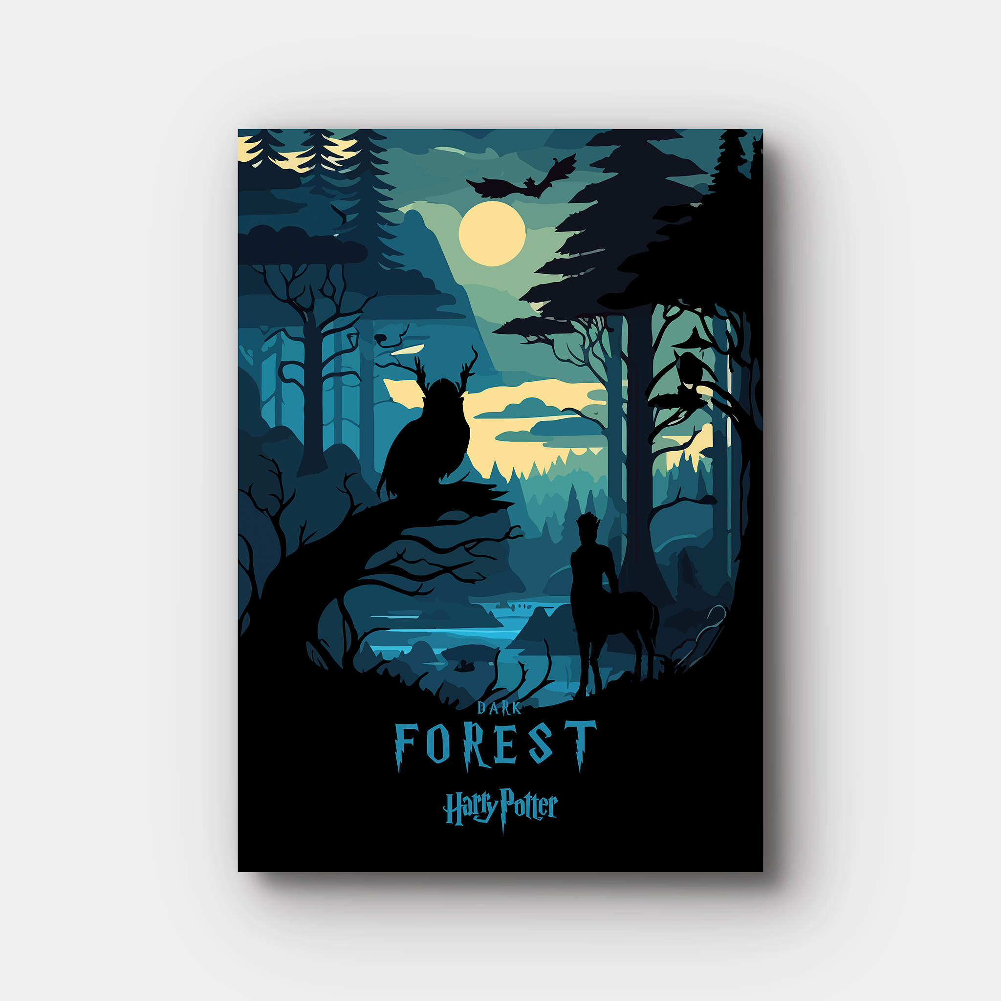 Dark Forest Inspired Minimalistic Art