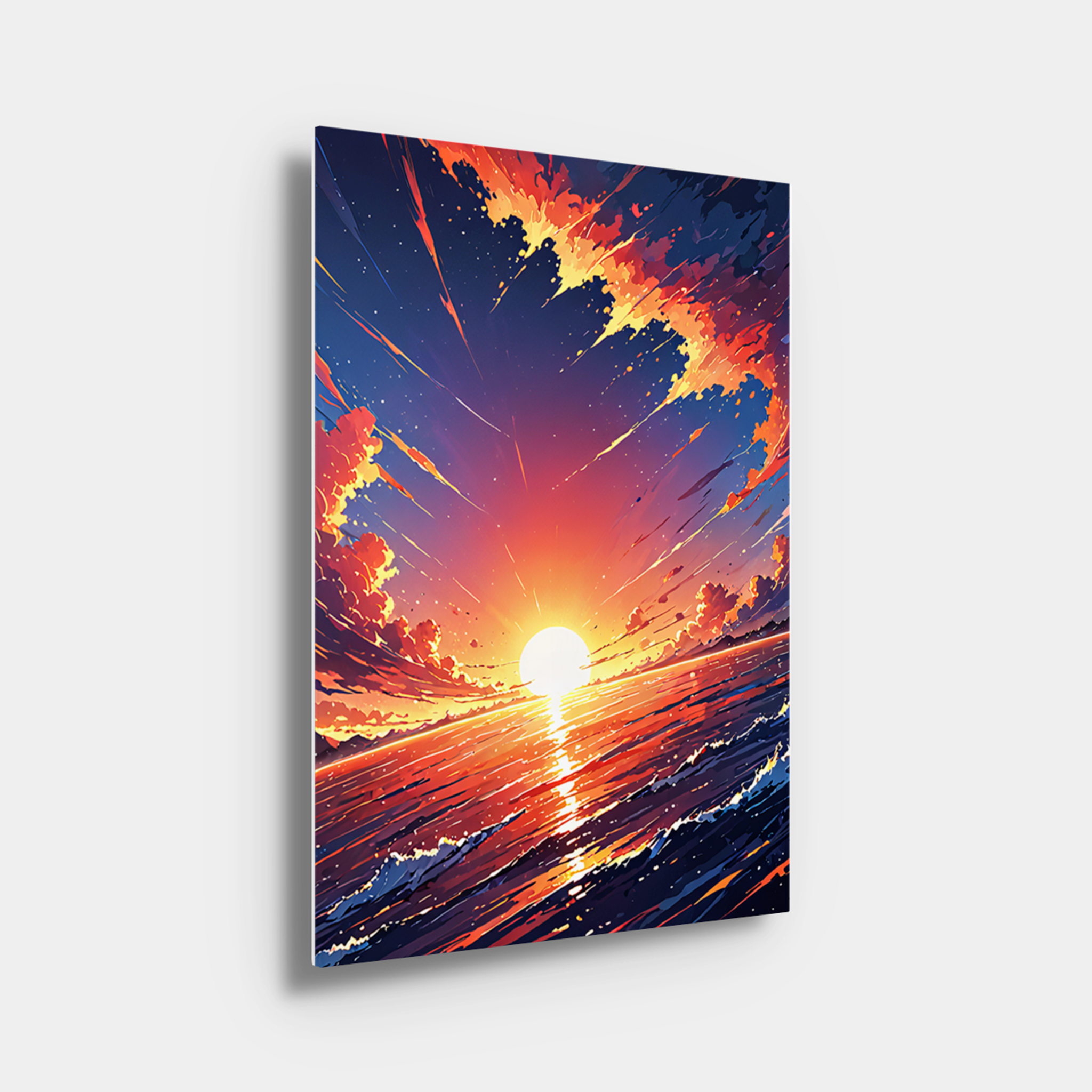 Sunset Crashing Waves