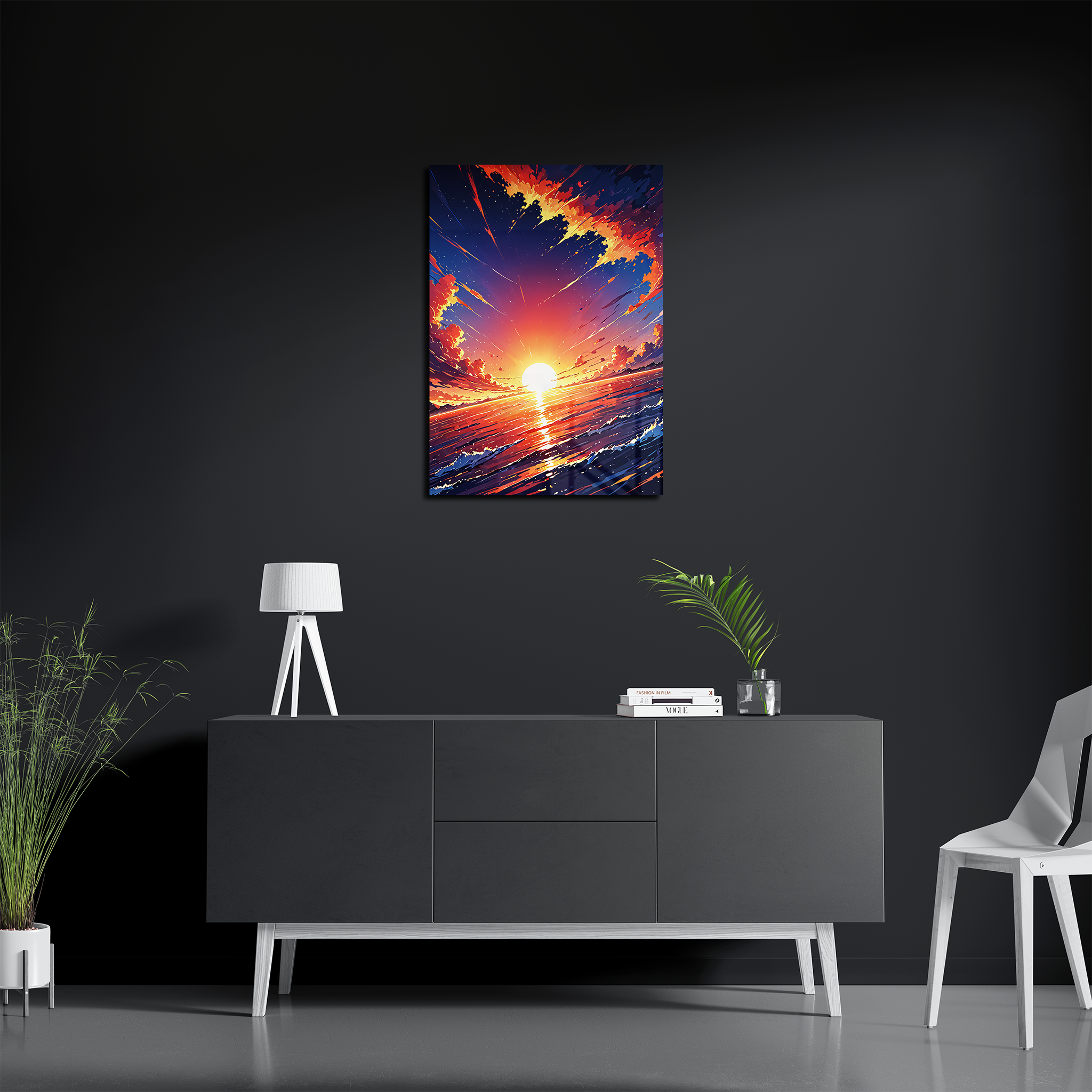 Sunset Crashing Waves