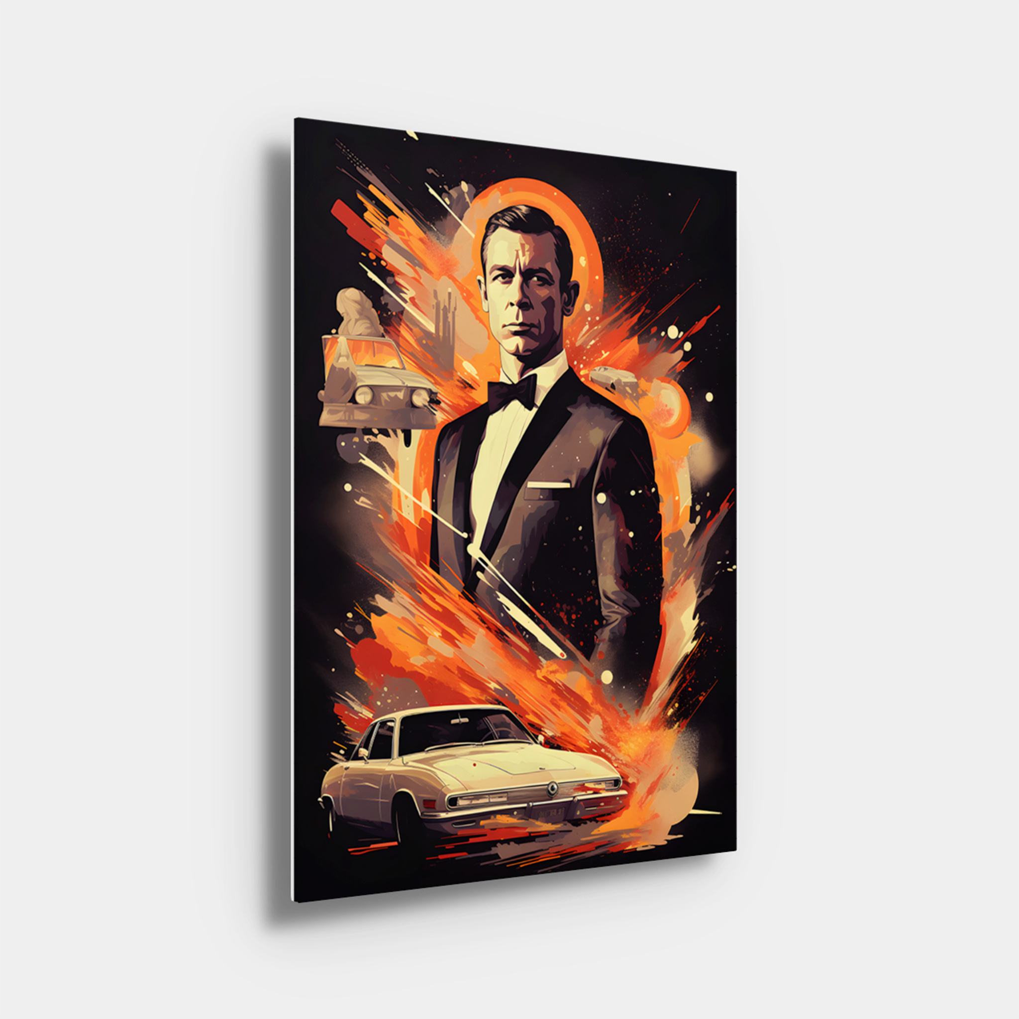 James Bond Inspired Paint Art