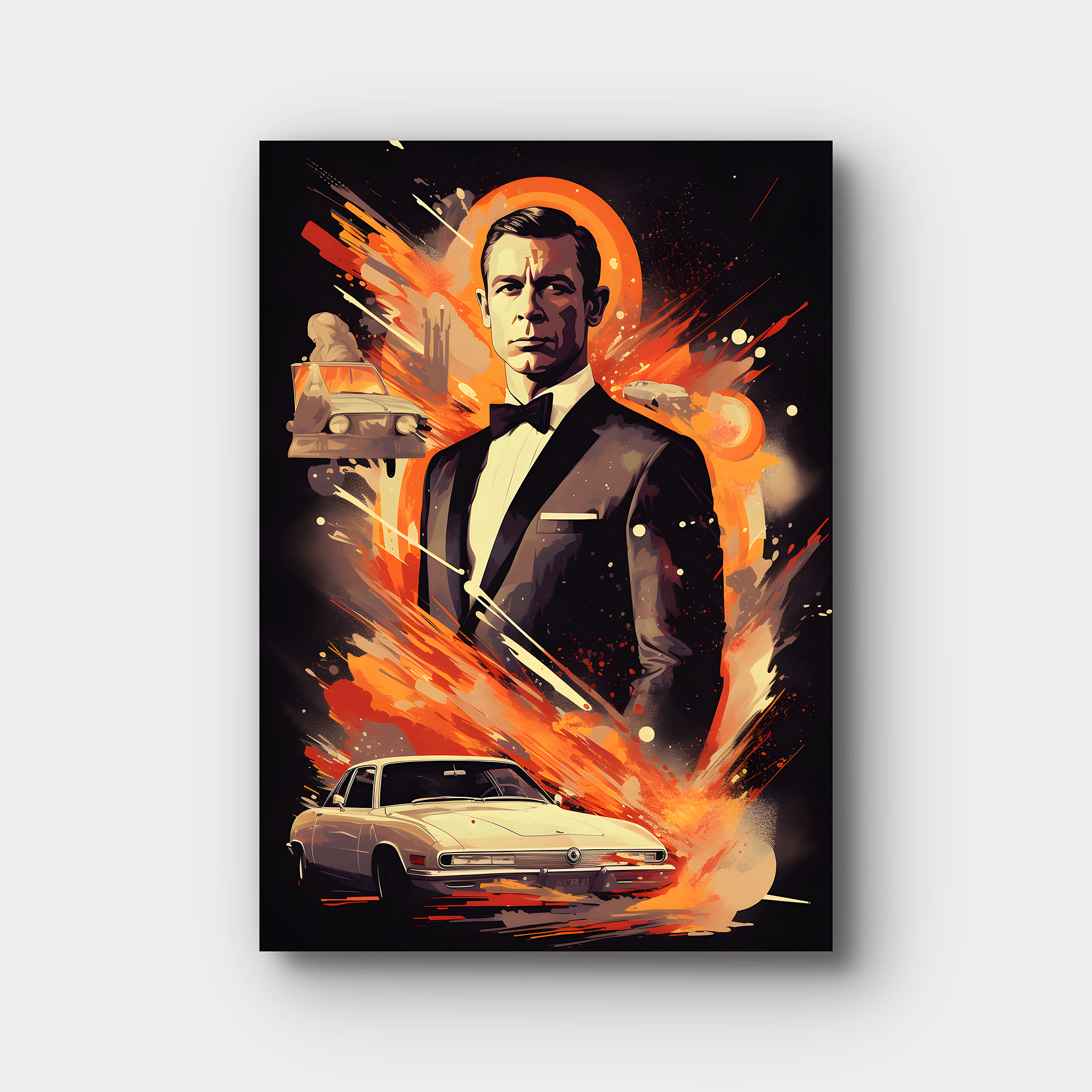 James Bond Inspired Paint Art