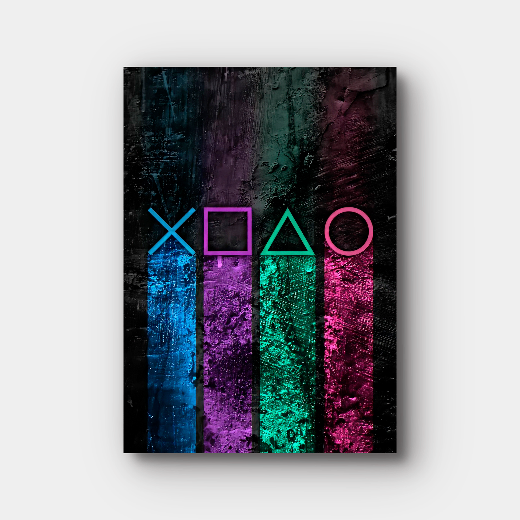 PlayStation Symbols Paint Art