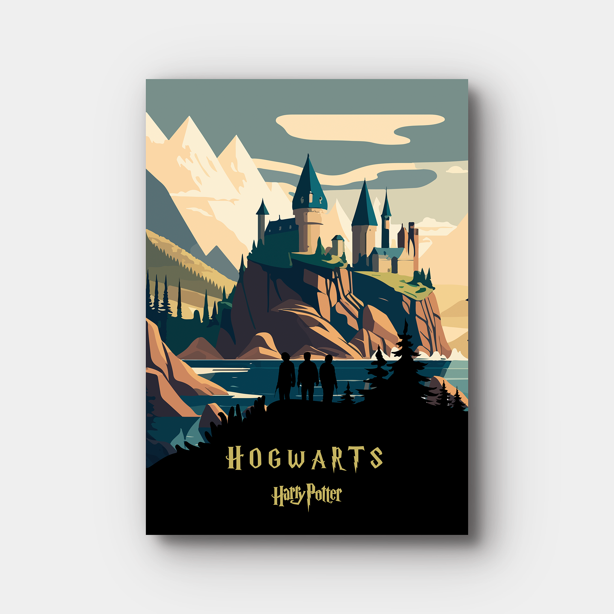 Hogwarts Inspired Minimalistic Art