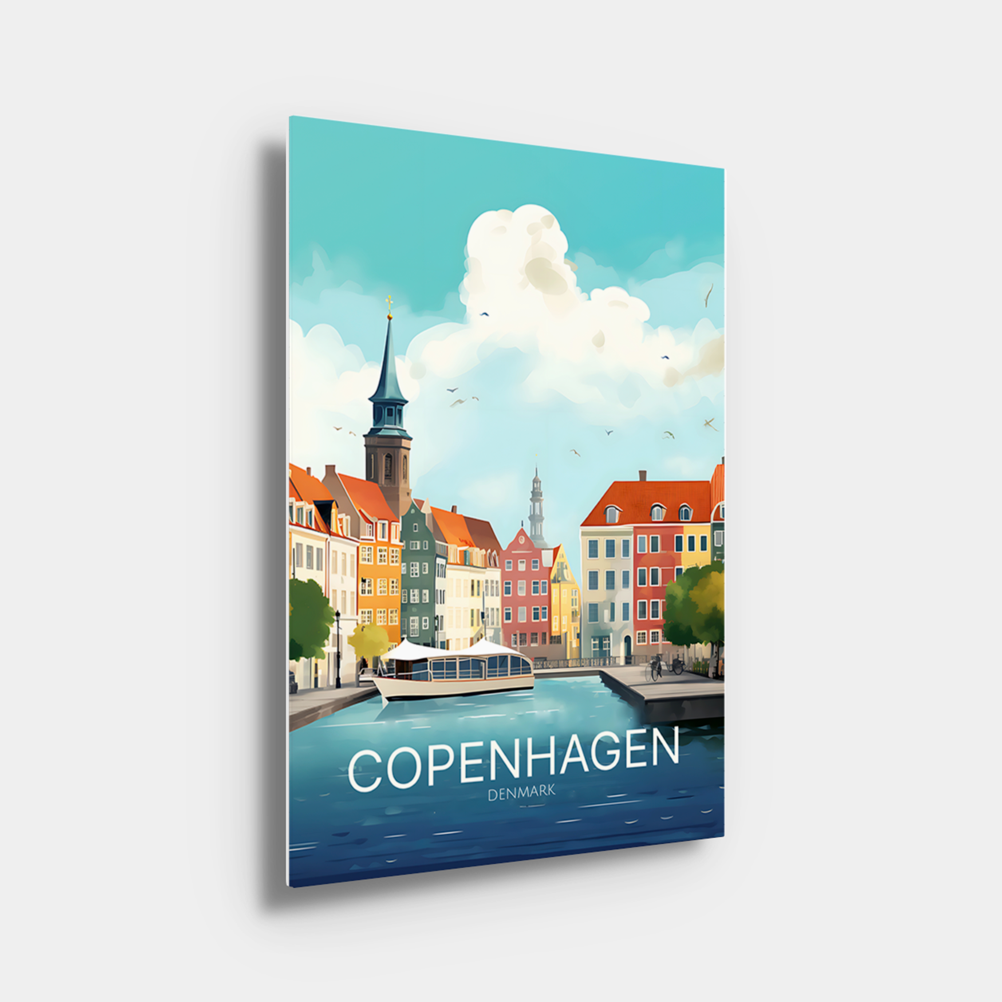 Copenhagen Travel Poster