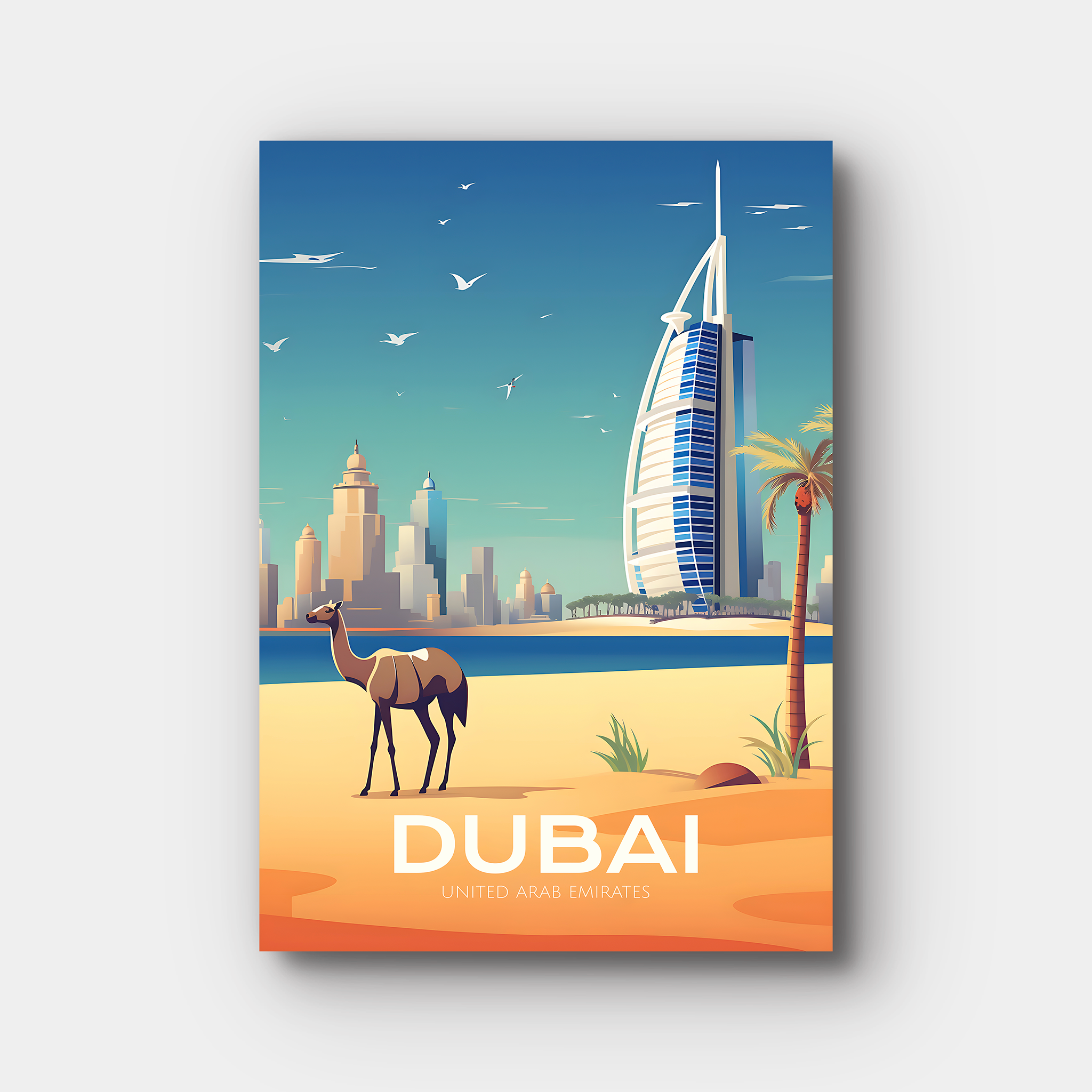 Dubai Travel Poster